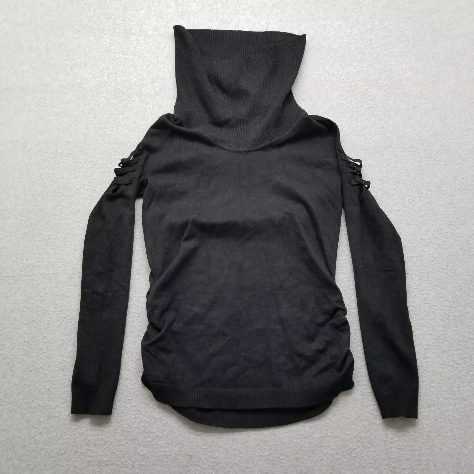 Other Hooked Up Sweater Womens Small Black Turtleneck Rayon Blend Size S / US 4 / IT 40 - 1 Thumbnail