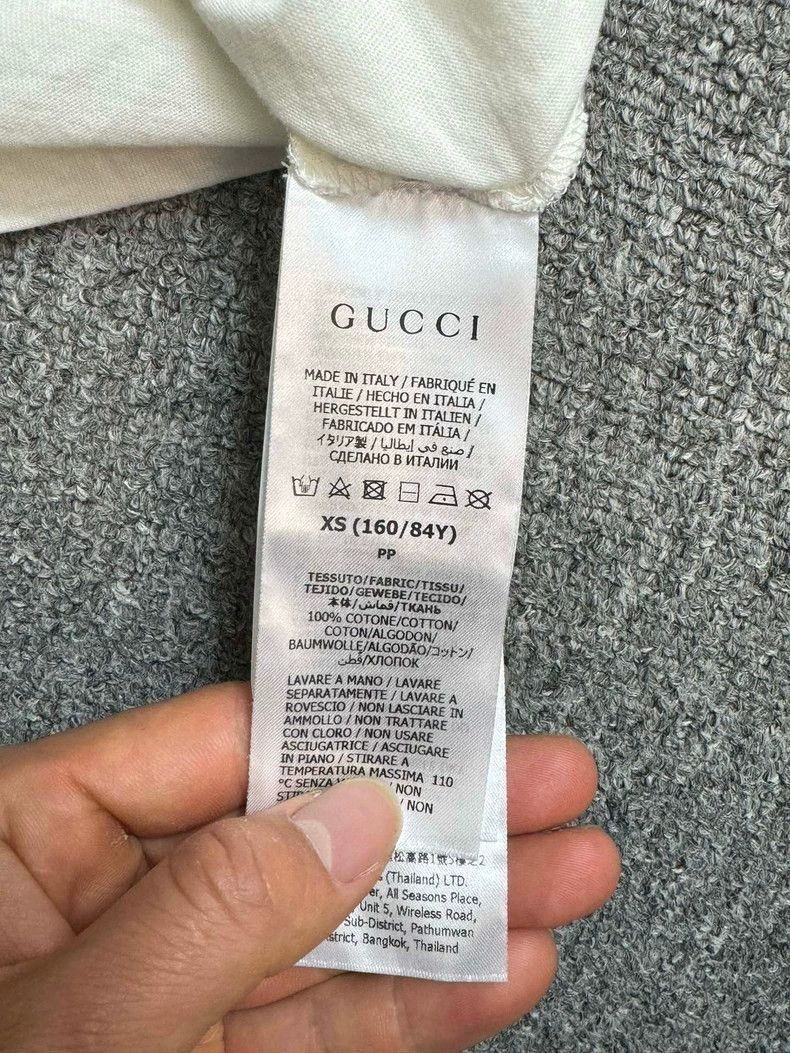 Gucci GucciWhite, red and blue ribbon logo short sleeves 2503-Nex Size US XS / EU 42 / 0 - 5 Thumbnail