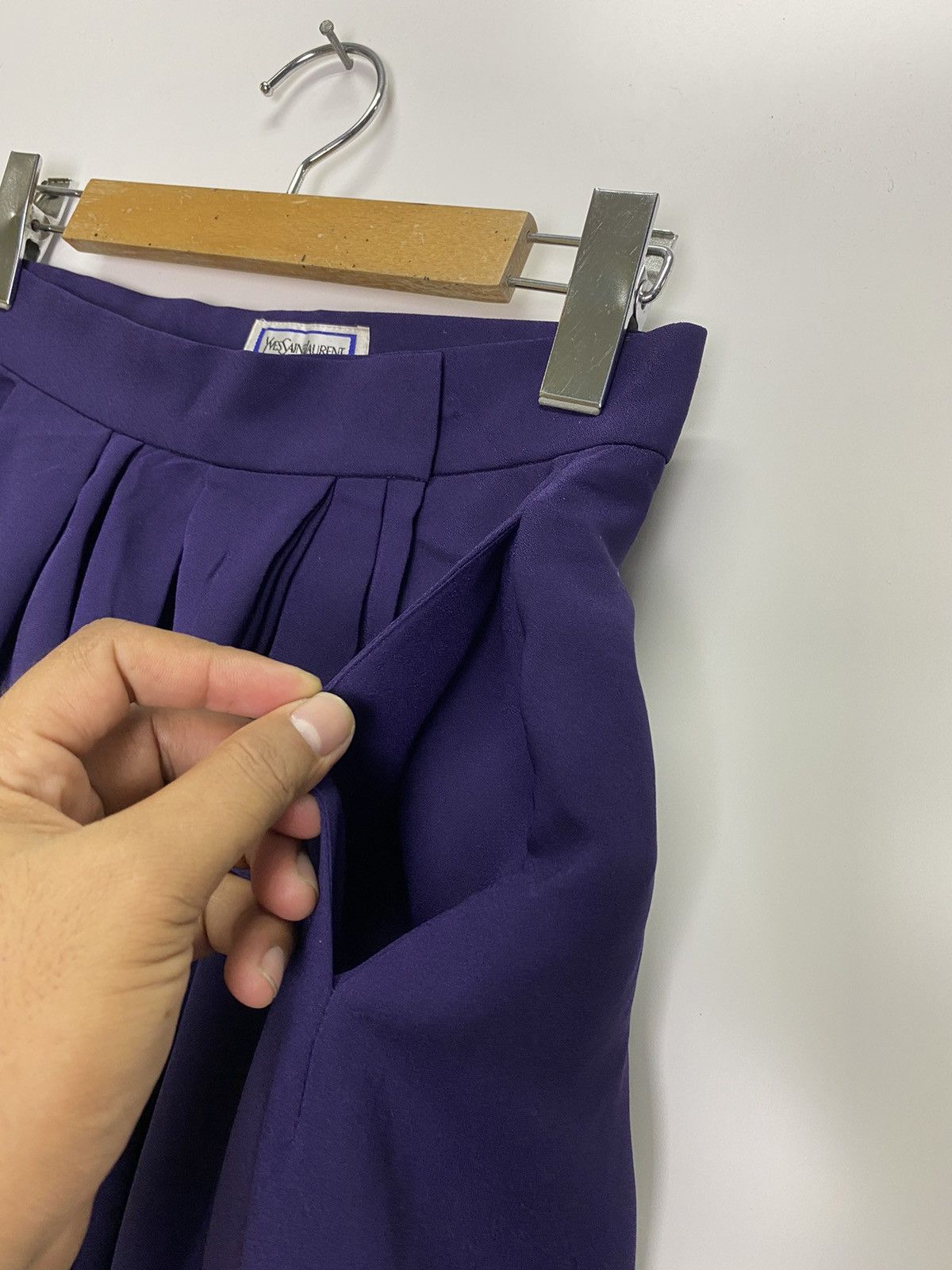 Vintage × Yves Saint Laurent Vintage YSL midi skirts Size 26" / US 2 / IT 38 - 6 Thumbnail