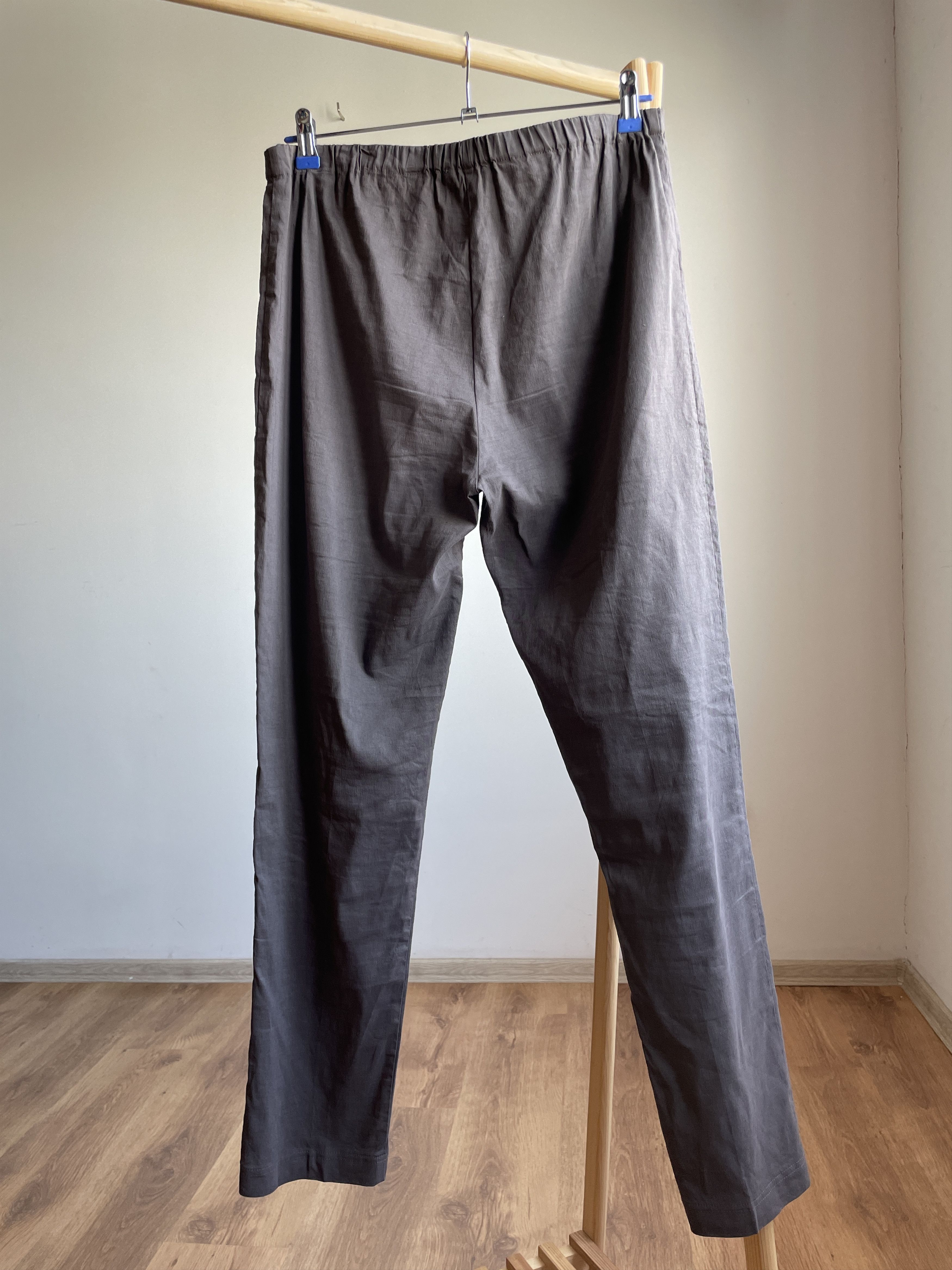 Sarah Pacini Sarah Pacini Womens Linen Blend Straight Trousers Size 4 Size 32" / US 10 / IT 46 - 2 Thumbnail