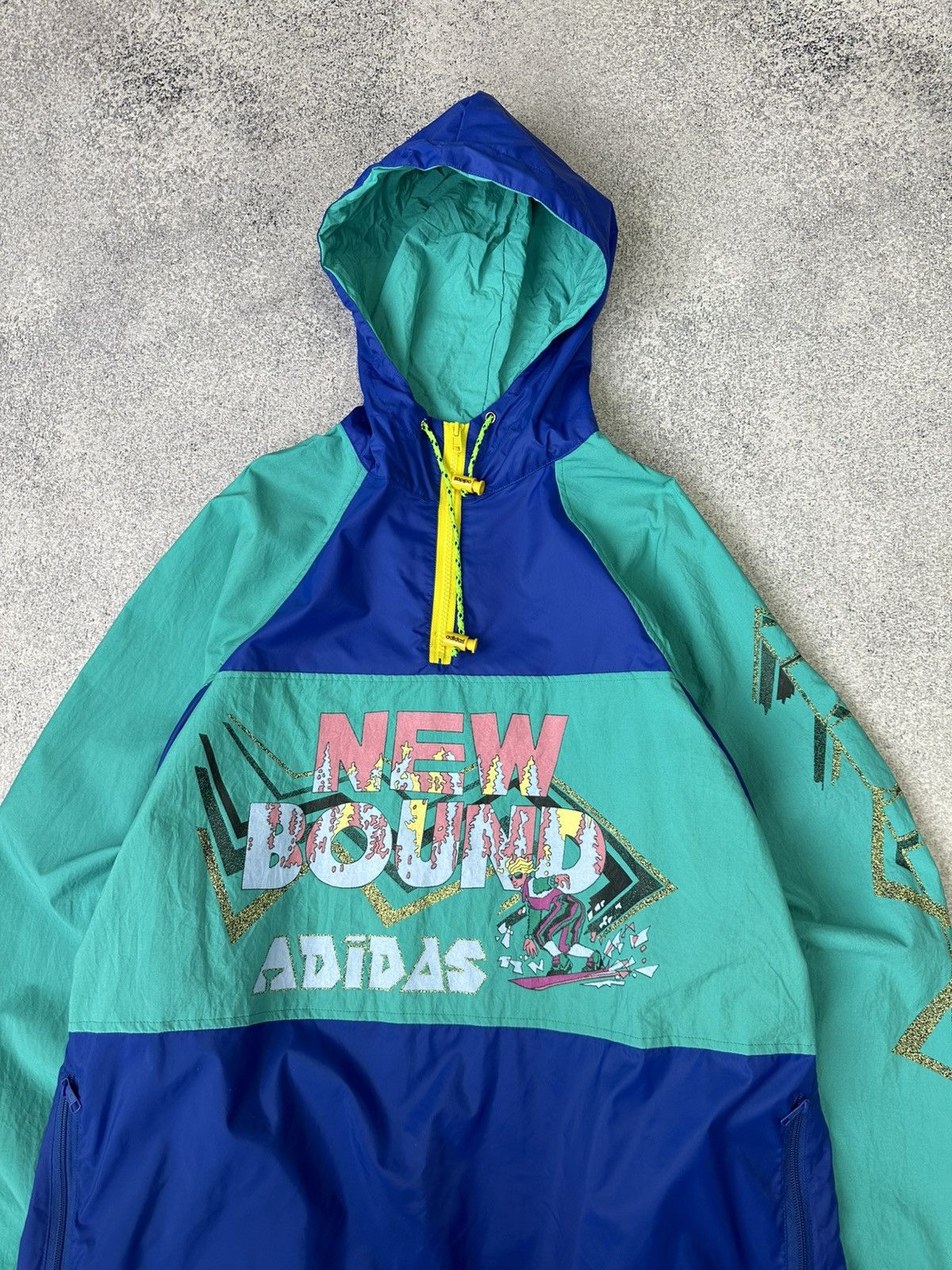 Adidas Vintage Adidas New Bound Rare Anorak Jacket Size US L / EU 52-54 / 3 - 4 Thumbnail