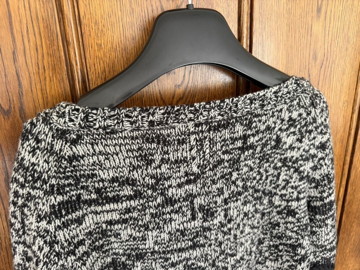 Saint Laurent Paris 1/1 FW16 Saint Laurent sample sweater leather wool scoop Size US S / EU 44-46 / 1 - 14 Thumbnail