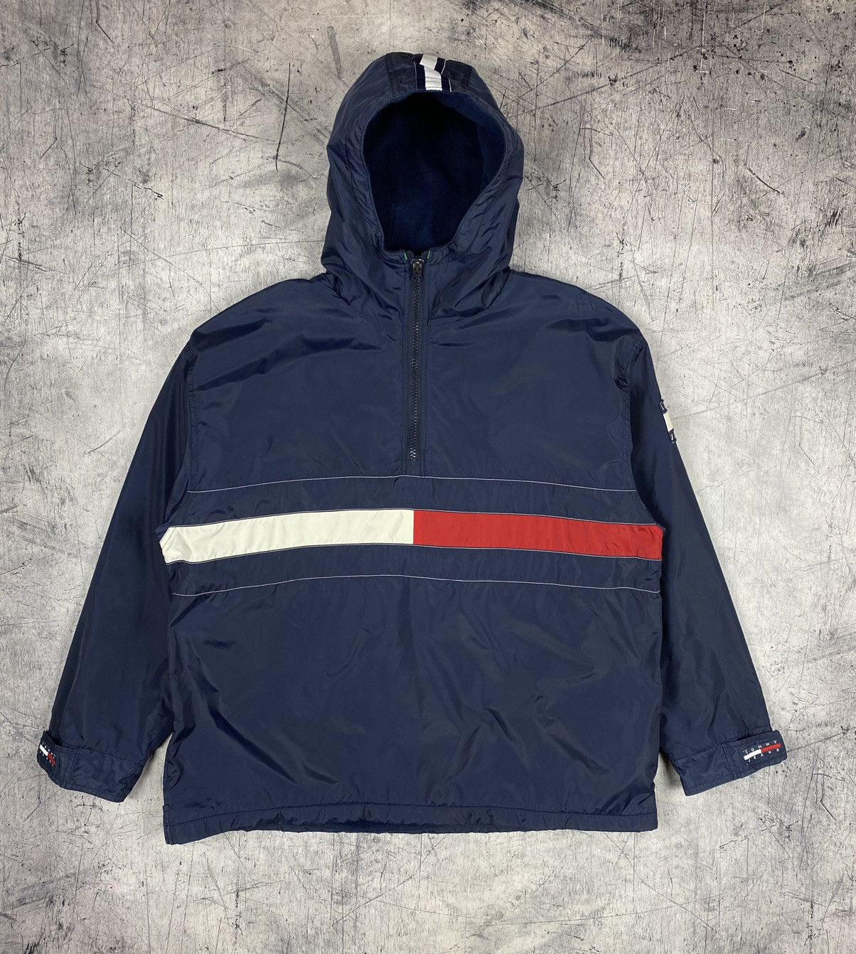 Tommy Hilfiger Vintage Tommy Hilfiger Hype Double Big Logo Jacket Anorak Size US M / EU 48-50 / 2 - 9 Thumbnail