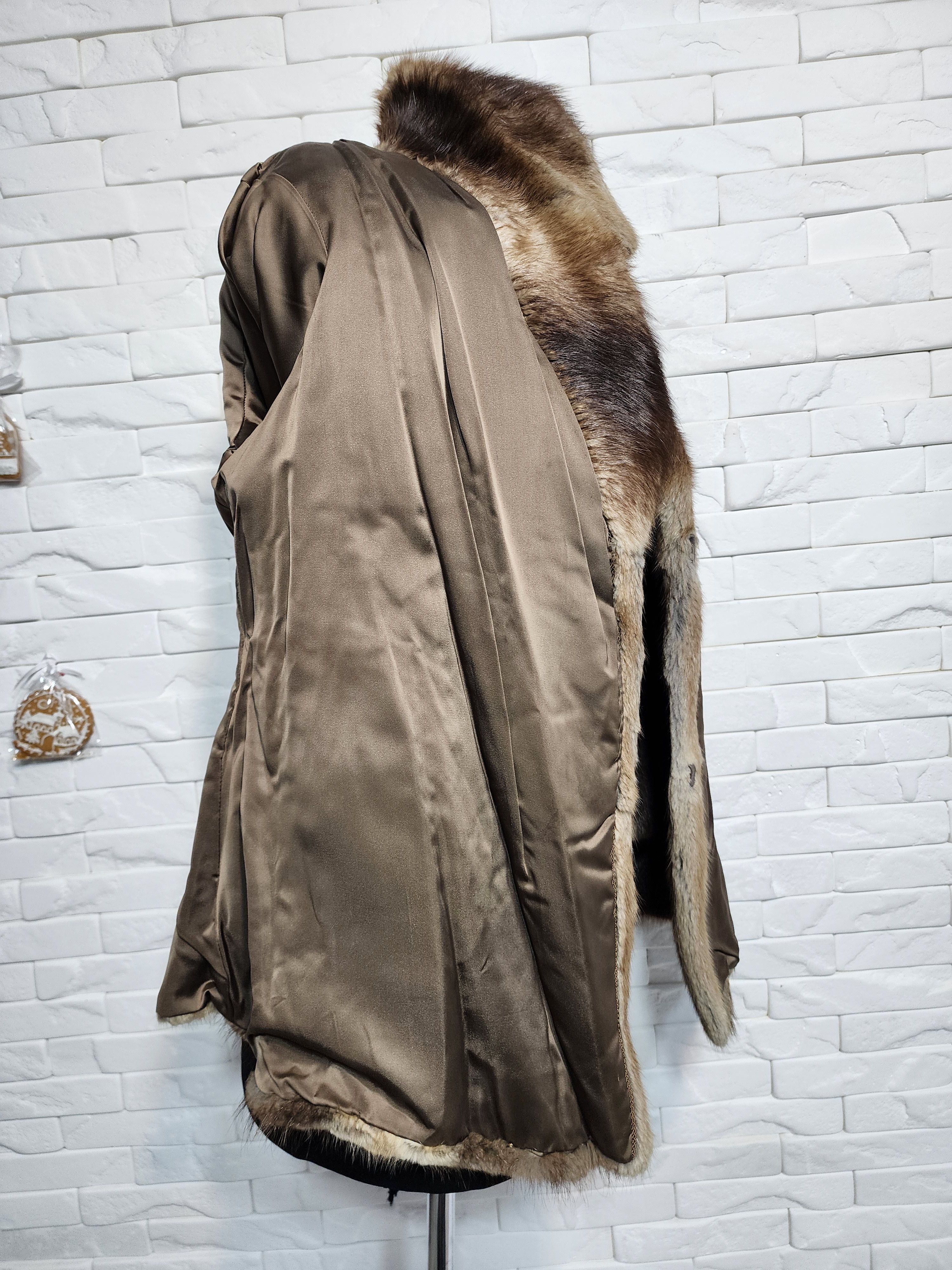 Furla Warm Brown Women's Fur Coat.Size L. Size L / US 10 / IT 46 - 8 Thumbnail