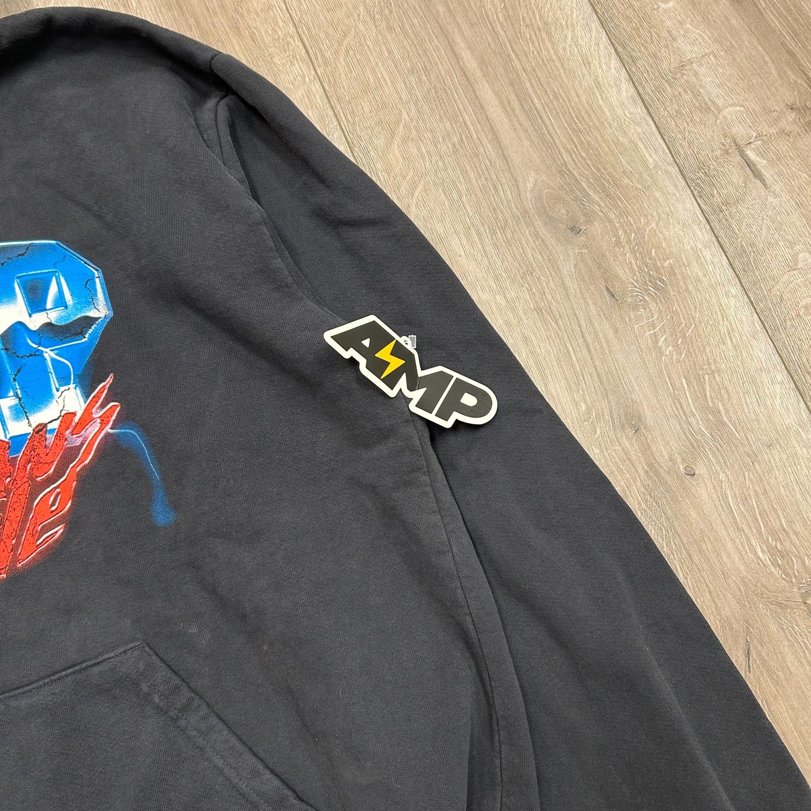 Supreme AMP Any Means Possible Heavyweight Black Hoodie Sweater XXL Size US XXL / EU 58 / 5 - 3 Thumbnail