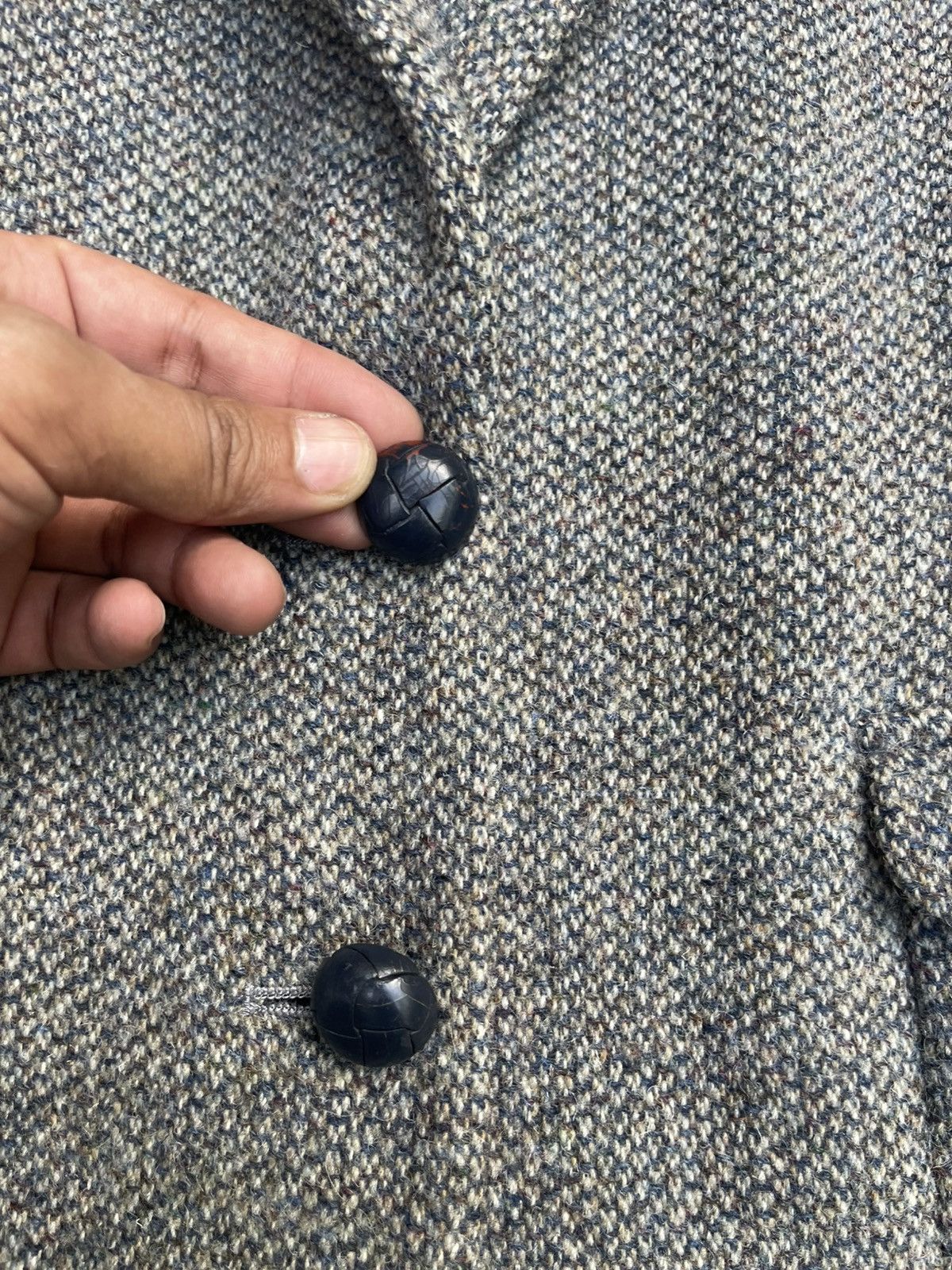 Designer × Harris Tweed × Japanese Brand Harris Tweed Mademoiselle Wool Jacket Size US S / EU 44-46 / 1 - 6 Thumbnail