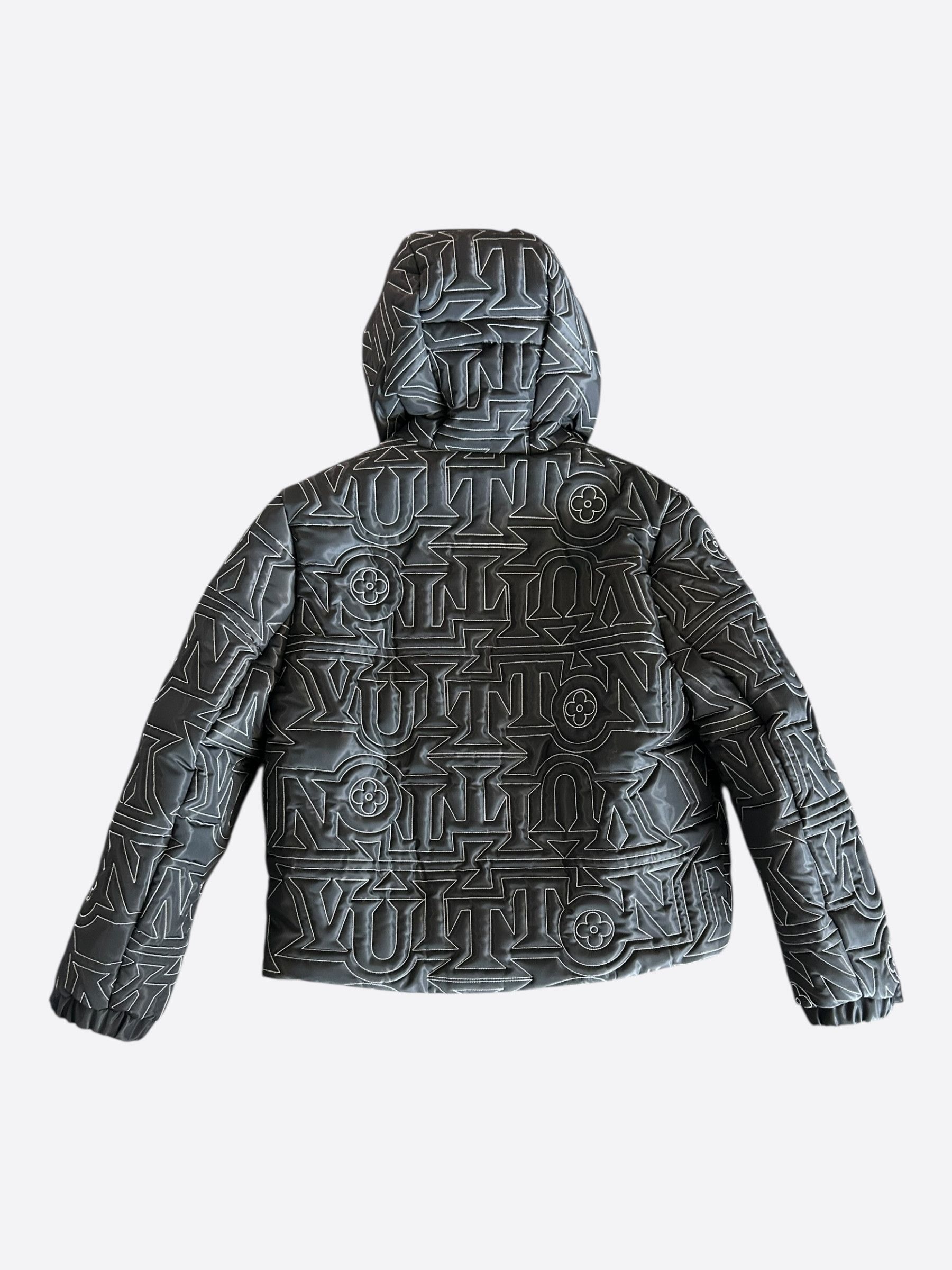 Louis Vuitton Louis Vuitton Black & White Snow Capsule Puffer Jacket Size US XL / EU 56 / 4 - 2 Thumbnail