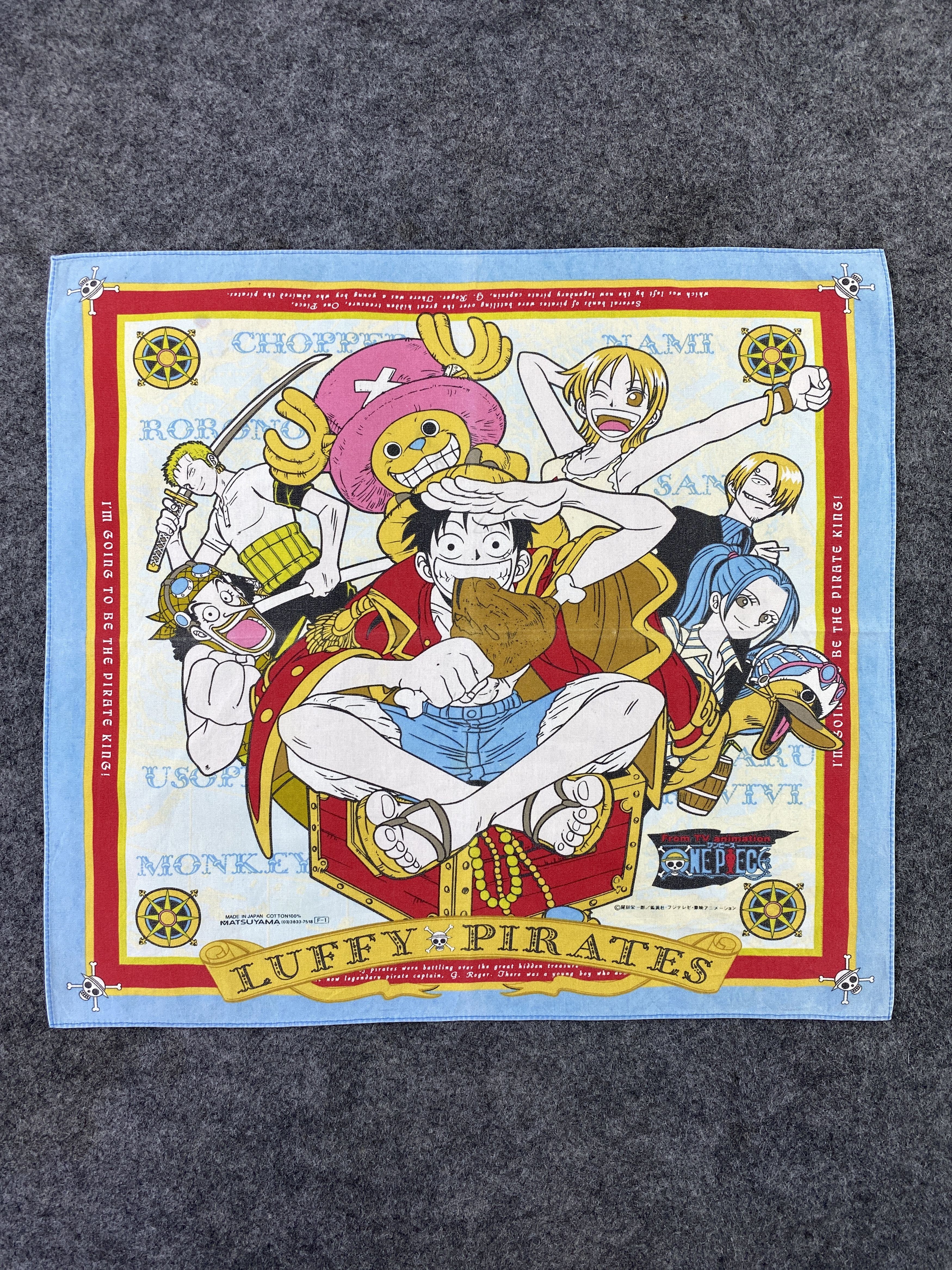 Anime × Japanese Brand × One Piece One Piece Scarf / Handkerchief / Bandana / Headscarf-B137 Size ONE SIZE - 1 Thumbnail