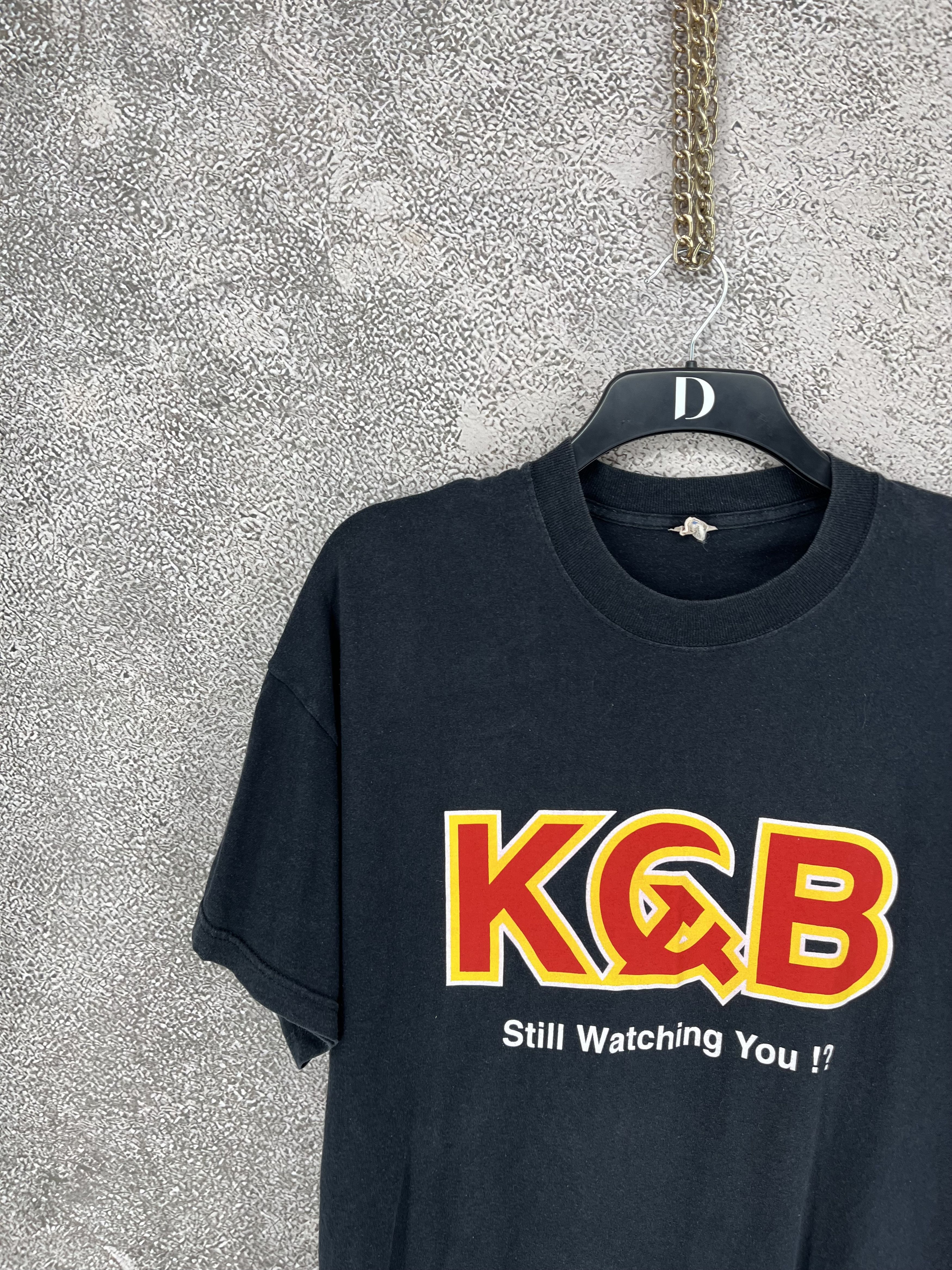 Vintage Vintage 90's KGB Soviet Union T-Shirt Large Single Stitch Size US XL / EU 56 / 4 - 4 Thumbnail