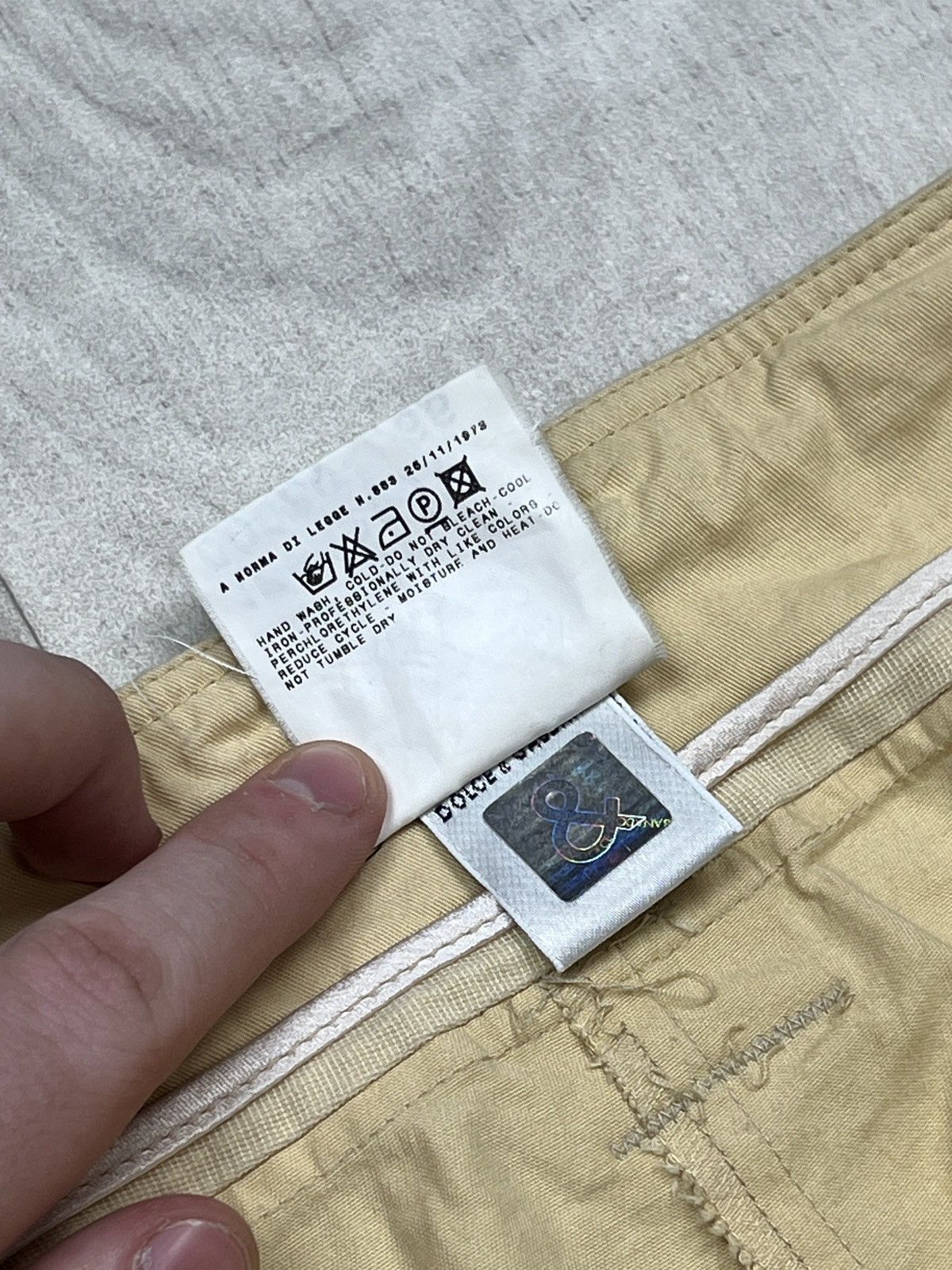 Dolce & Gabbana Dolce & Gabbana Cotton High Waisted Pants (Y0239) Size 26" / US 2 / IT 38 - 7 Thumbnail