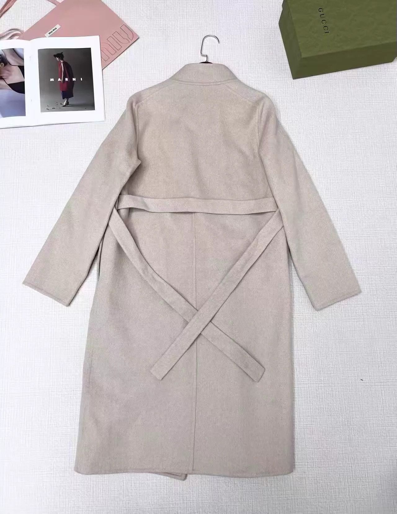 Hermes Hermes Oatmeal Double-faced Wool Coat Size S / US 4 / IT 40 - 3 Thumbnail