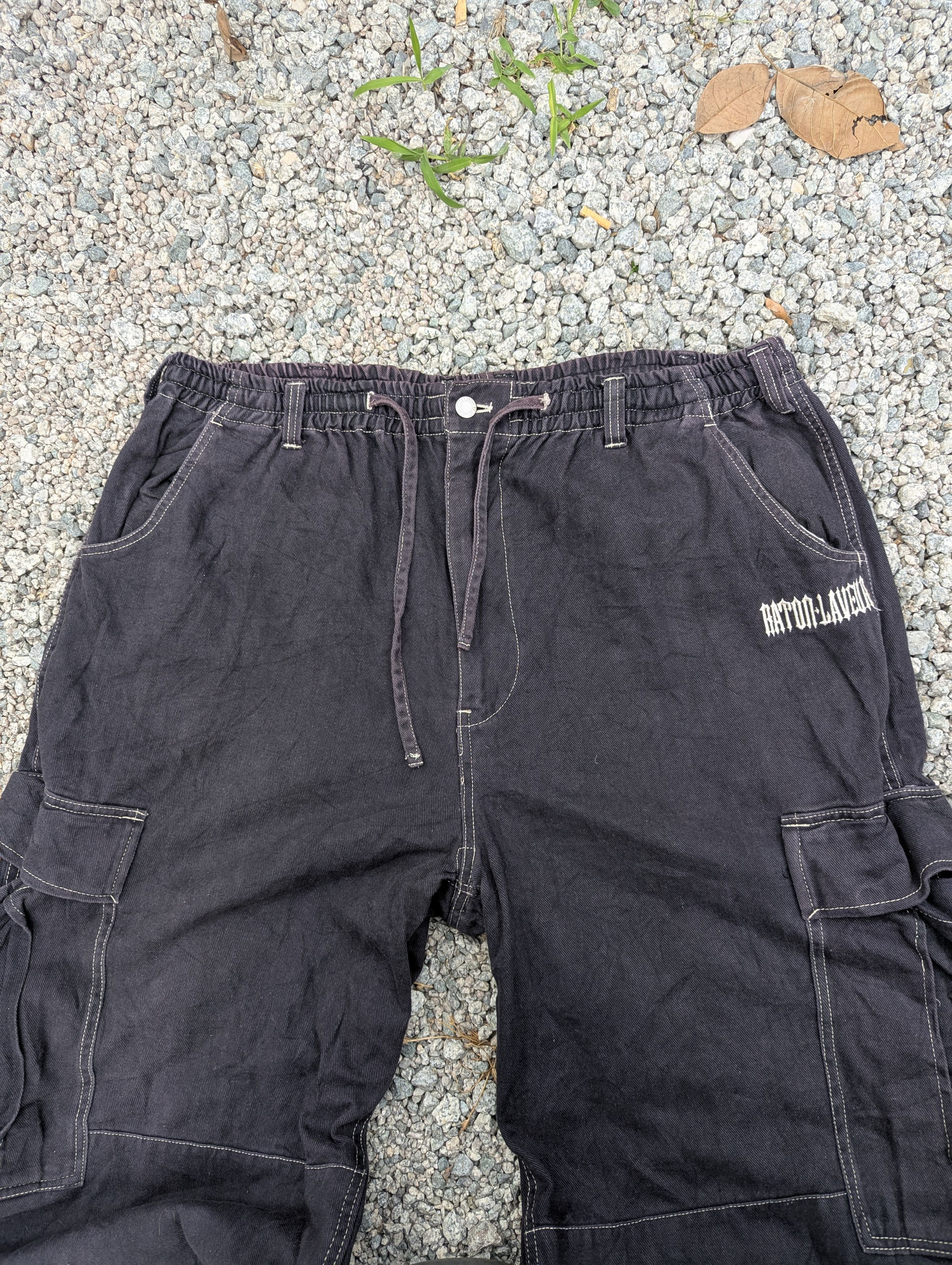 Japanese Brand Rare Y2K Japanese Raton Laveur Baggy Wide Leg Cargo Pants Size US 43 - 4 Thumbnail