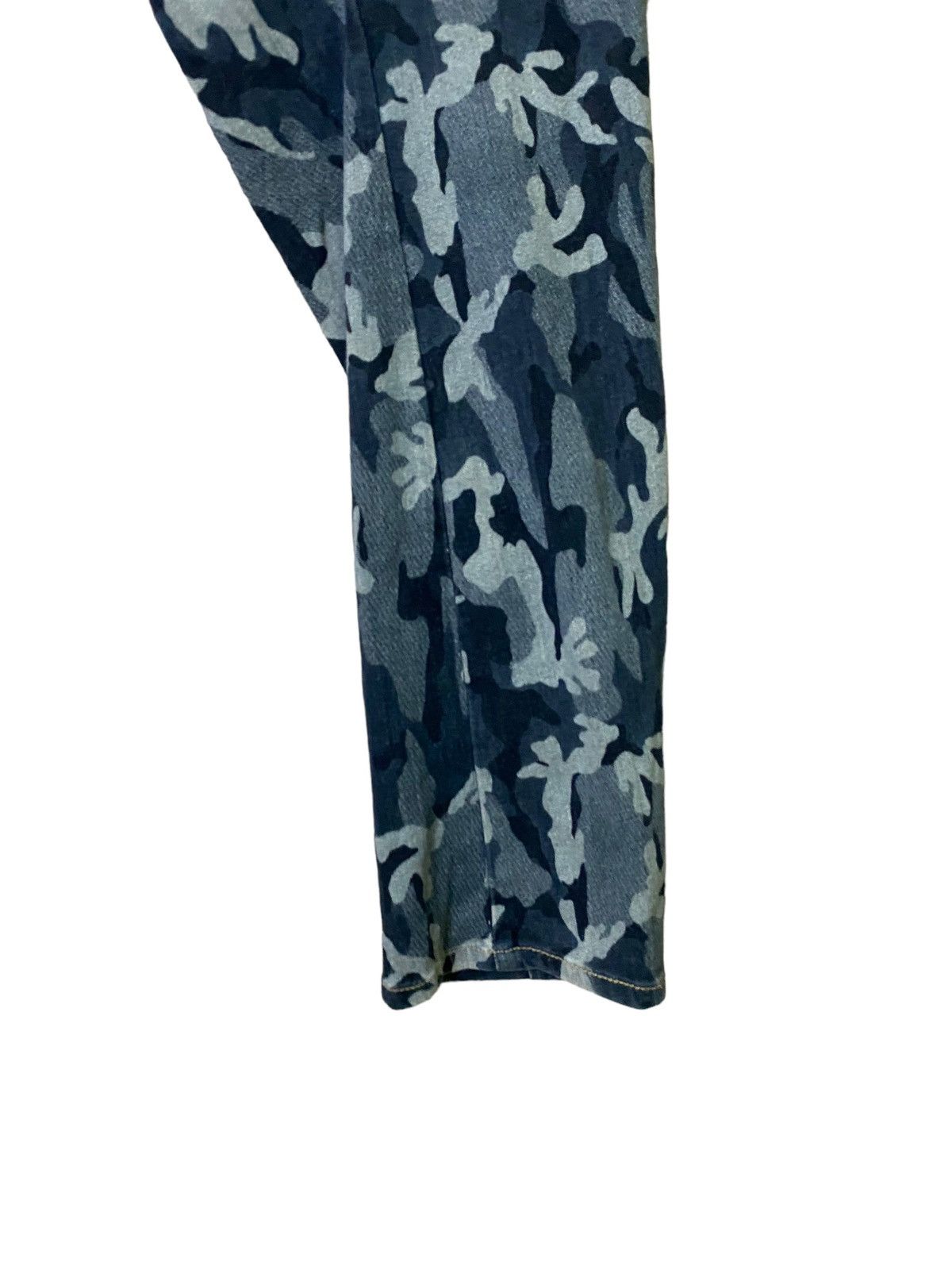 Japanese Brand Bit Blue Double Waist Camo style Baggy Denim Size US 32 / EU 48 - 14 Thumbnail