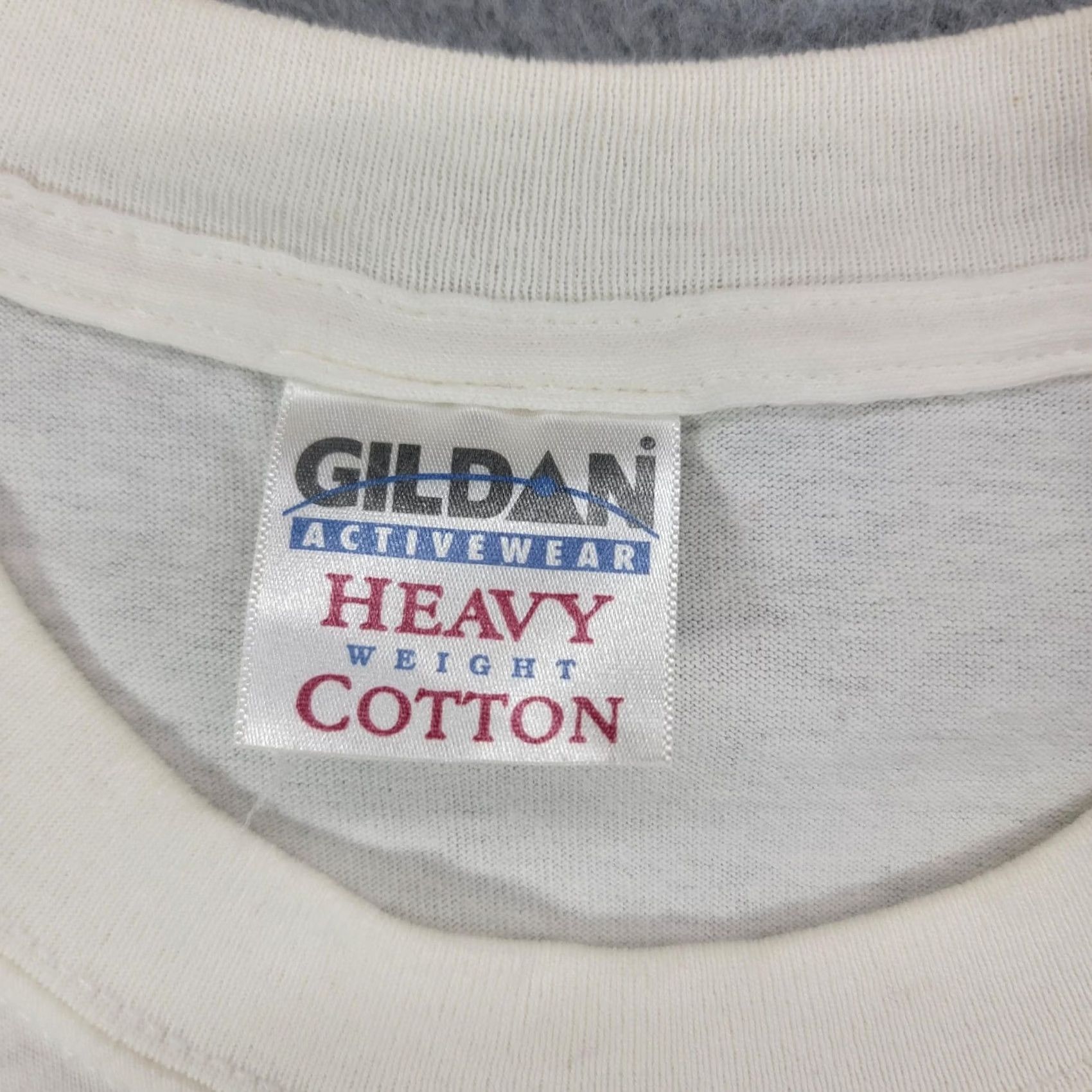 Gildan VINTAGE Gildan Shirt Mens M White Noah's Ark Heifer Project Graphic Tee Religious Size US M / EU 48-50 / 2 - 3 Thumbnail