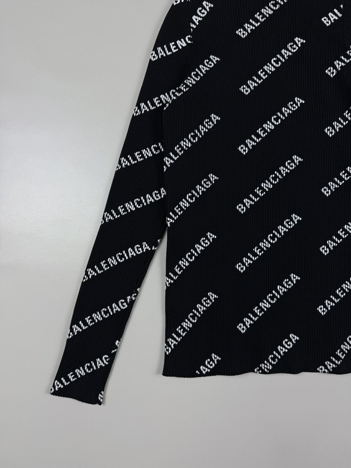 Balenciaga Balenciaga Women’s Monogram Poly Longsleeve Shirt Size XL Size XL / US 12-14 / IT 48-50 - 11 Thumbnail