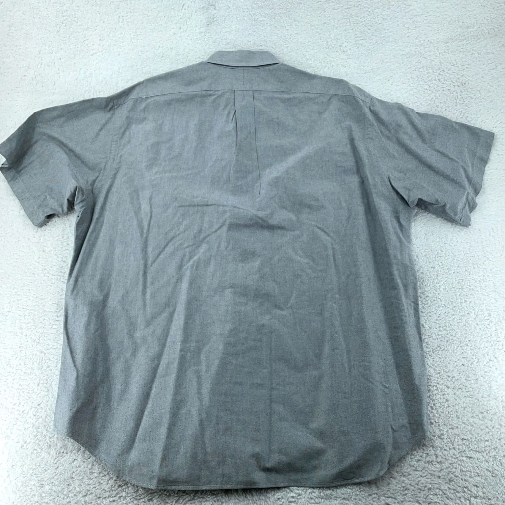 Ralph Lauren Ralph Lauren Shirt Mens 3XL Gray Blake Short Sleeve Button-Down Pony Logo Regular Fit Size US XXL / EU 58 / 5 - 6 Thumbnail