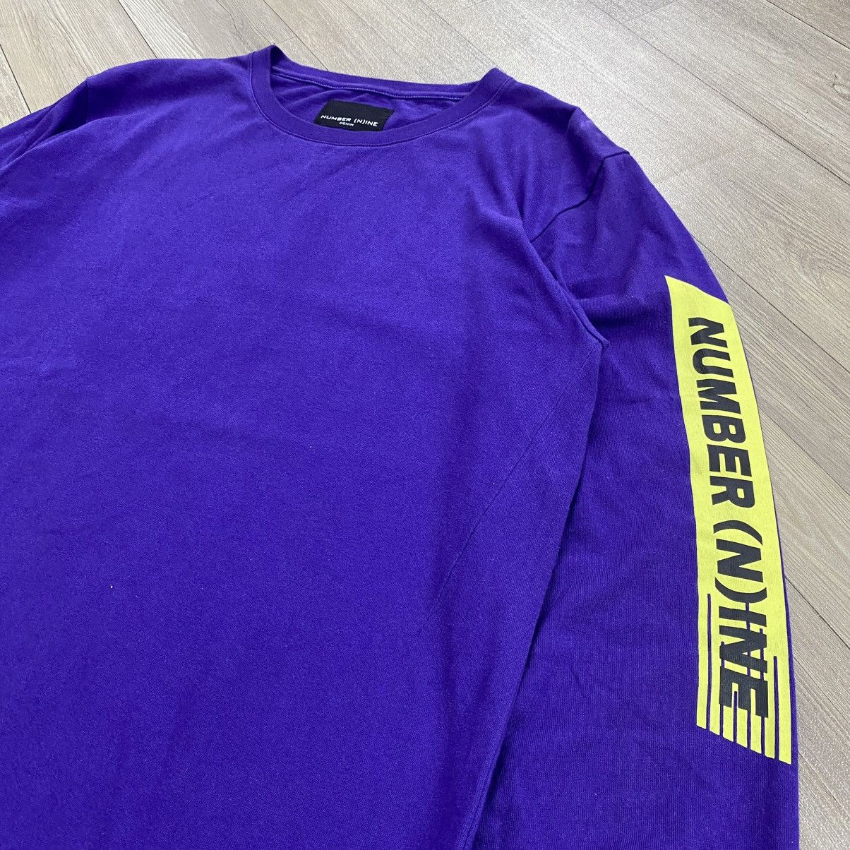 Number (N)ine 2000s Number (N)ine Spell Out Logo Tapped Purple Long Sleeve Size US L / EU 52-54 / 3 - 3 Thumbnail