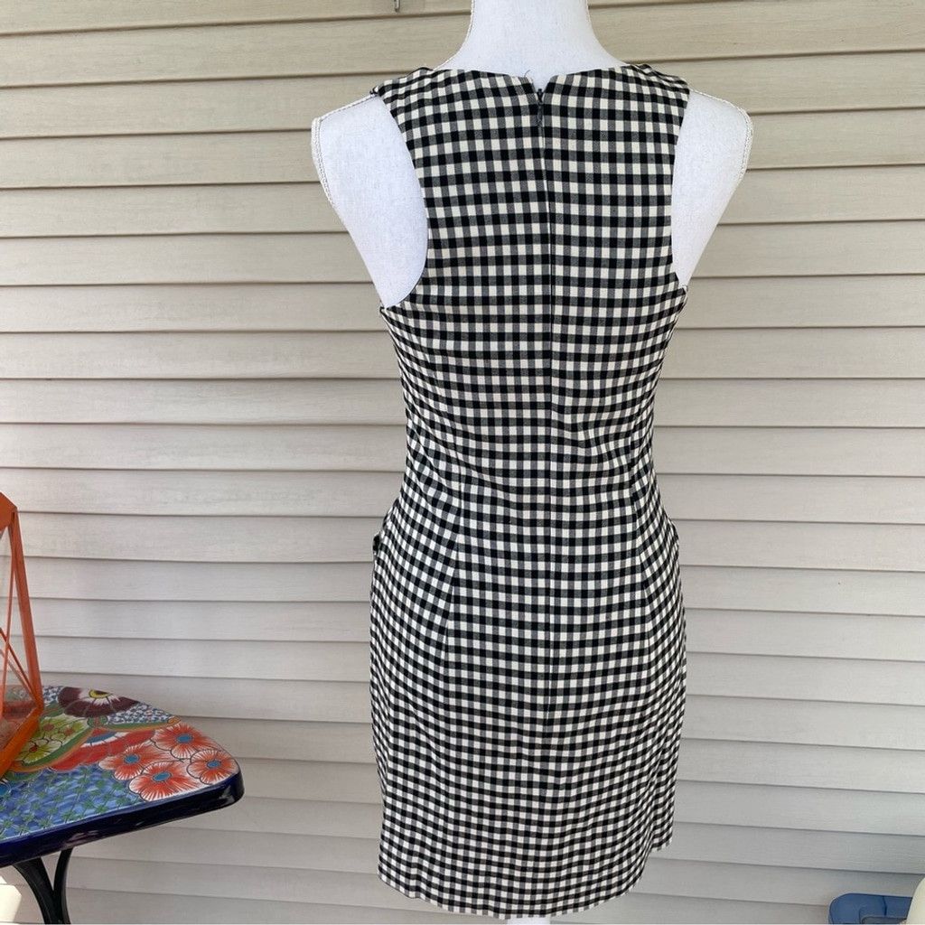 Nicole Miller Nicole Miller Black & White Gingham Print Dress Size 4 Size S / US 4 / IT 40 - 9 Thumbnail