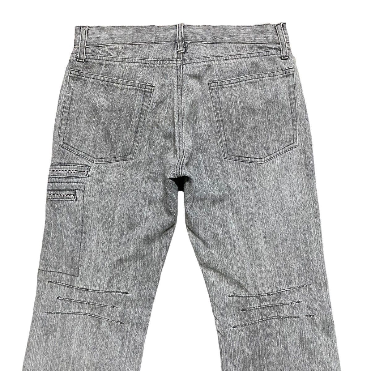 Japanese Brand RUPERT EDGE Grey Denim Flare Cargo Pants Size US 30 / EU 46 - 10 Thumbnail