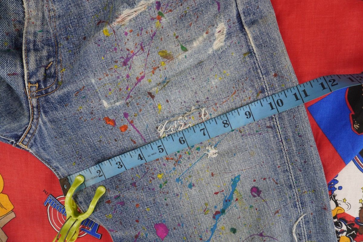 Levi's Vintage Clothing VTG Levi's 502 Big E JAPAN Made Painted Splash Distressed Size US 32 / EU 48 - 22 Thumbnail