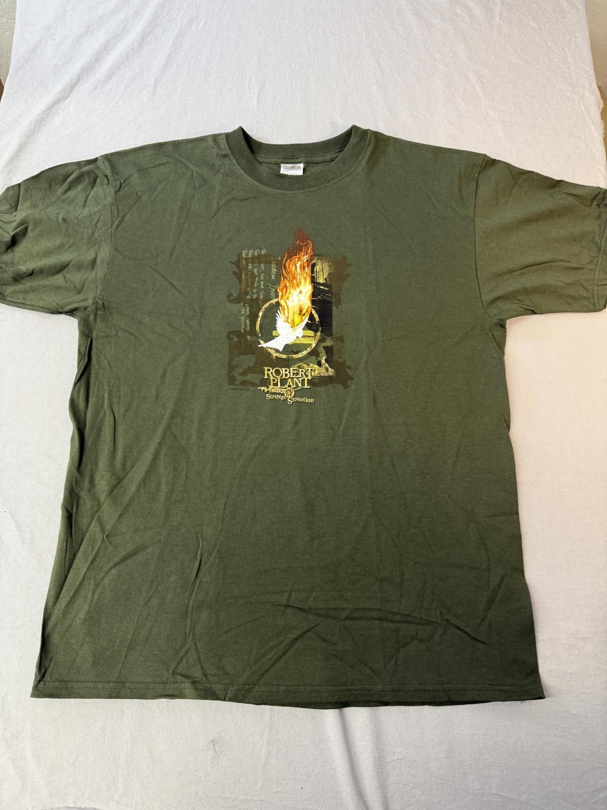 Designer Robert Plant and The Strange Senstation T-shirt 2005 Tee L Size US L / EU 52-54 / 3 - 2 Thumbnail