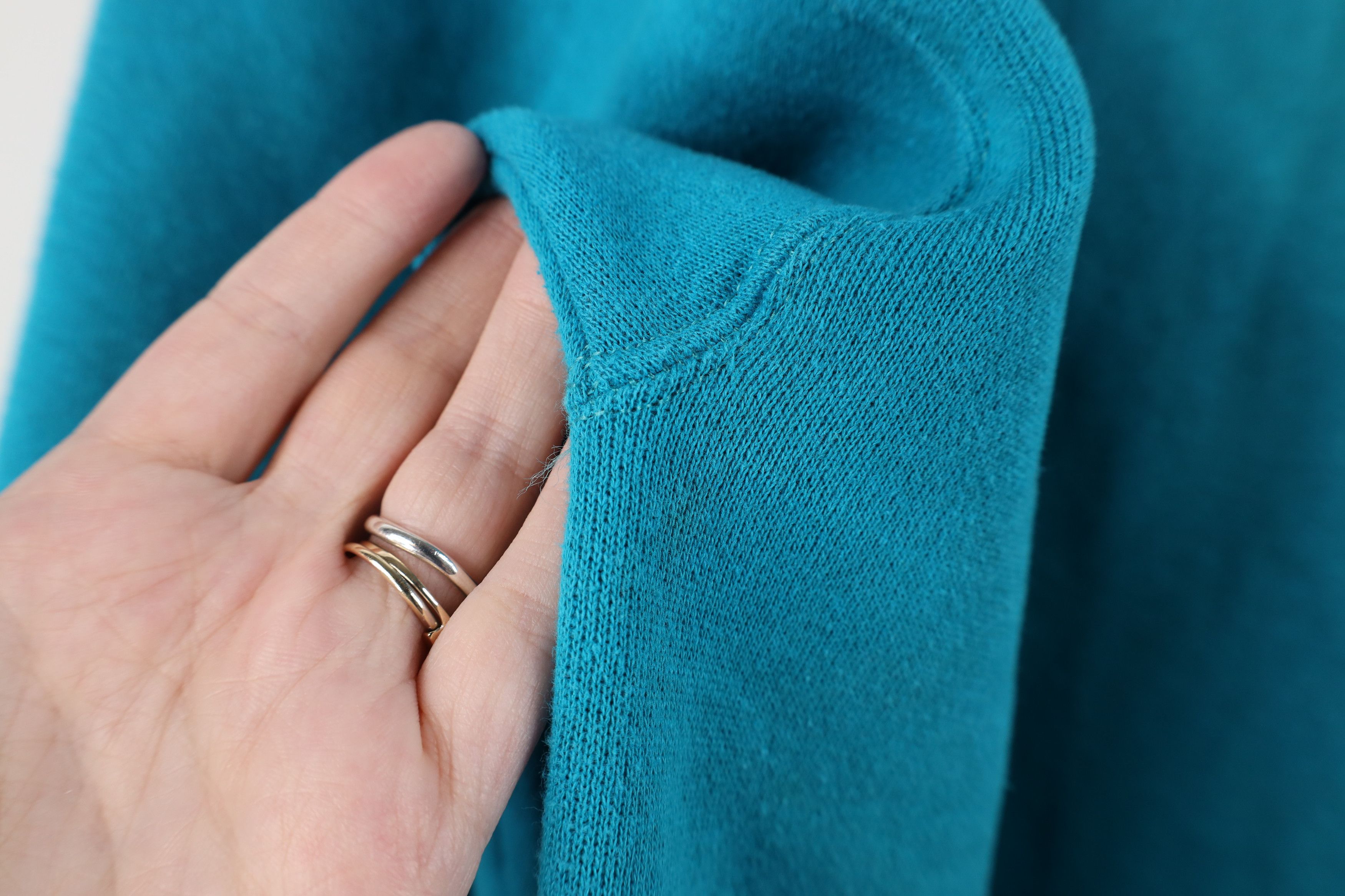 Vintage Vintage 90s Streetwear Heavy Crewneck Sweatshirt Blue USA Size L / US 10 / IT 46 - 9 Thumbnail