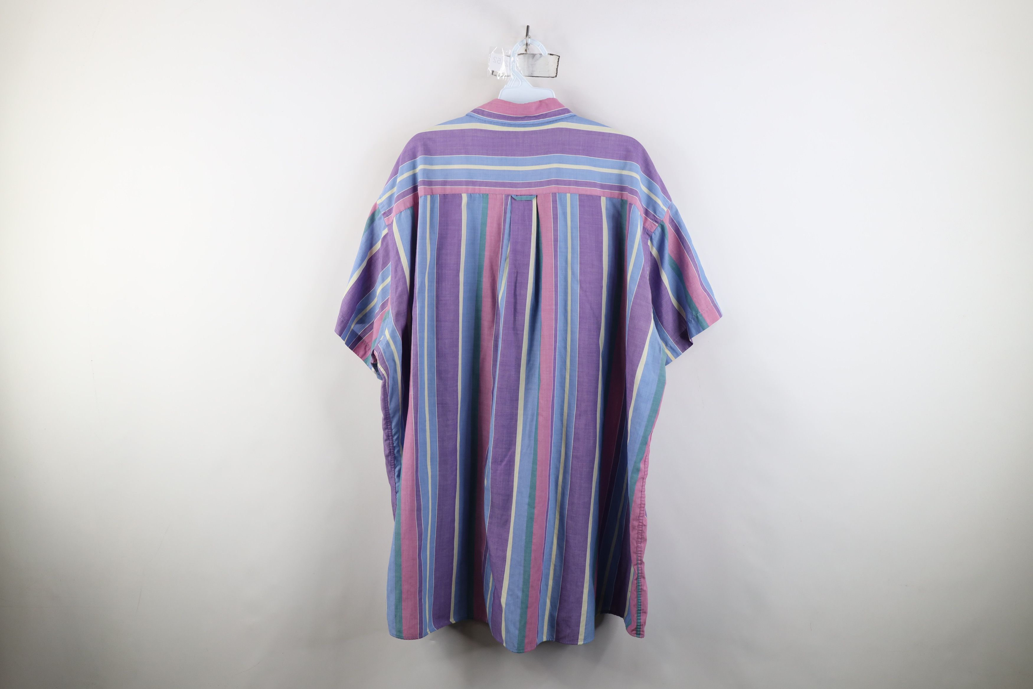 Vintage Vintage 90s Streetwear Rainbow Striped Button Down Shirt Size US XXL / EU 58 / 5 - 11 Thumbnail