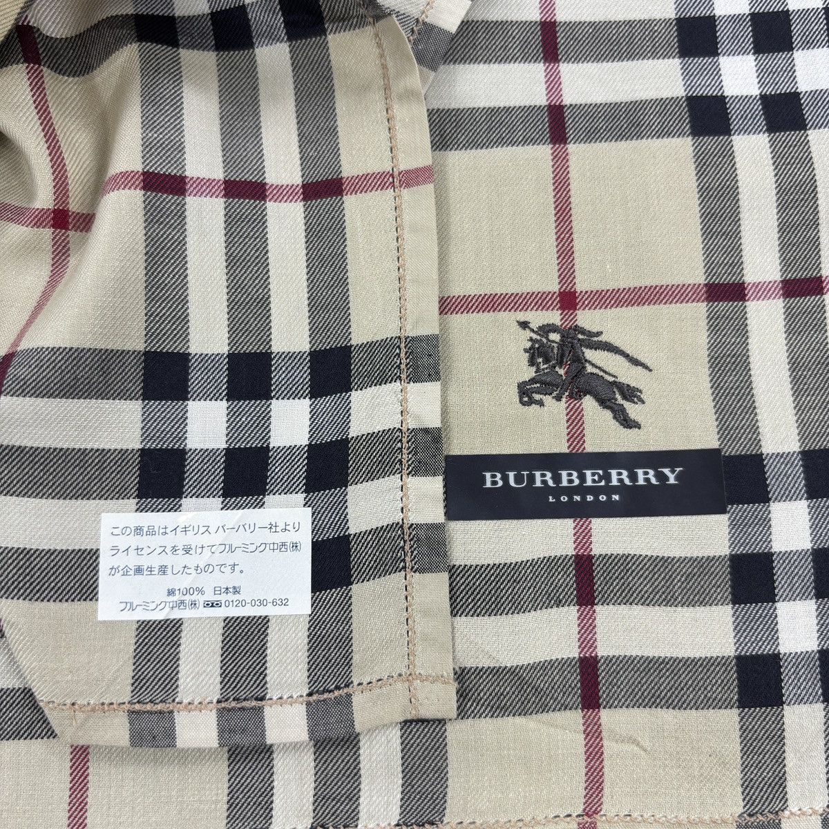 Burberry × Vintage Handkerchief # E025 # Bandana # Neckerchief Size ONE SIZE - 6 Thumbnail
