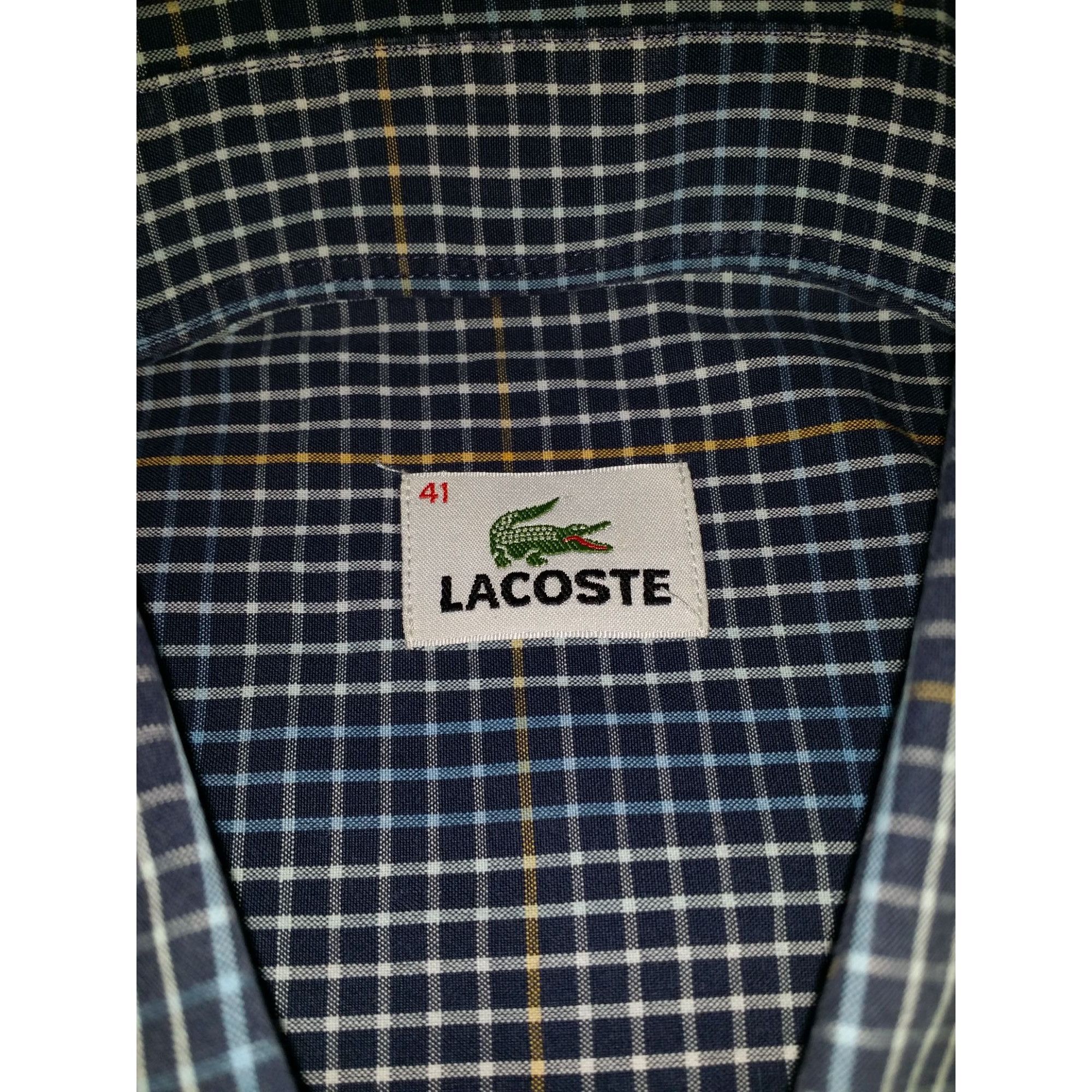 Lacoste Lacoste Button Up Shirt Men Sz M 41 EU Multicolor Short Slee Size US M / EU 48-50 / 2 - 6 Thumbnail