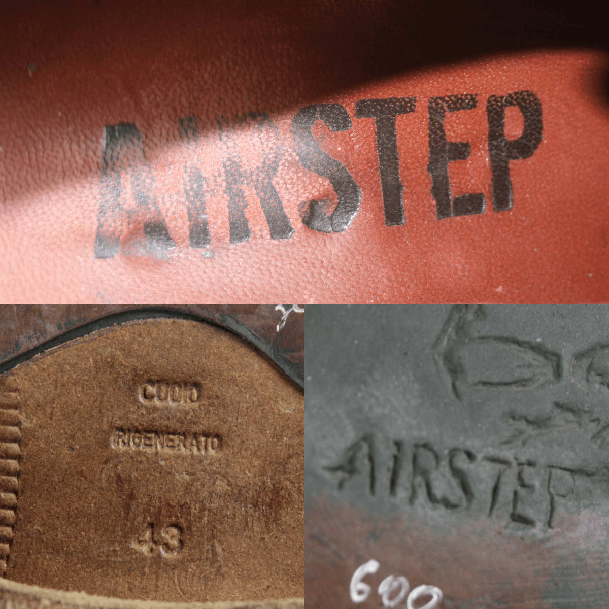 A.S.98 00S Airstep Avant Garde Grunge Oxford Shoes Vintage Size US 10 / EU 43 - 15 Thumbnail