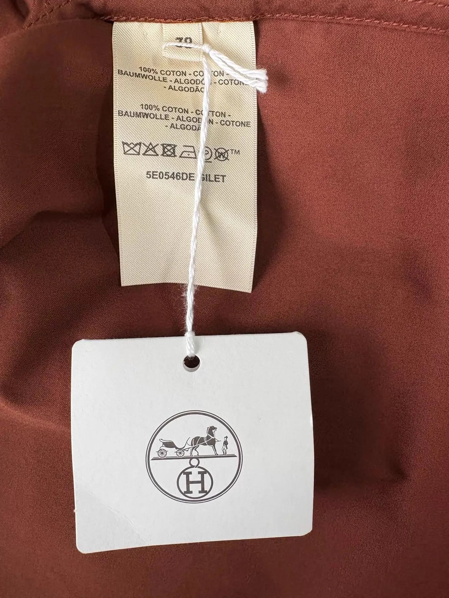 Hermes Hermes Caramel Waistcoat Dress 38 Size S / US 4 / IT 40 - 2 Thumbnail