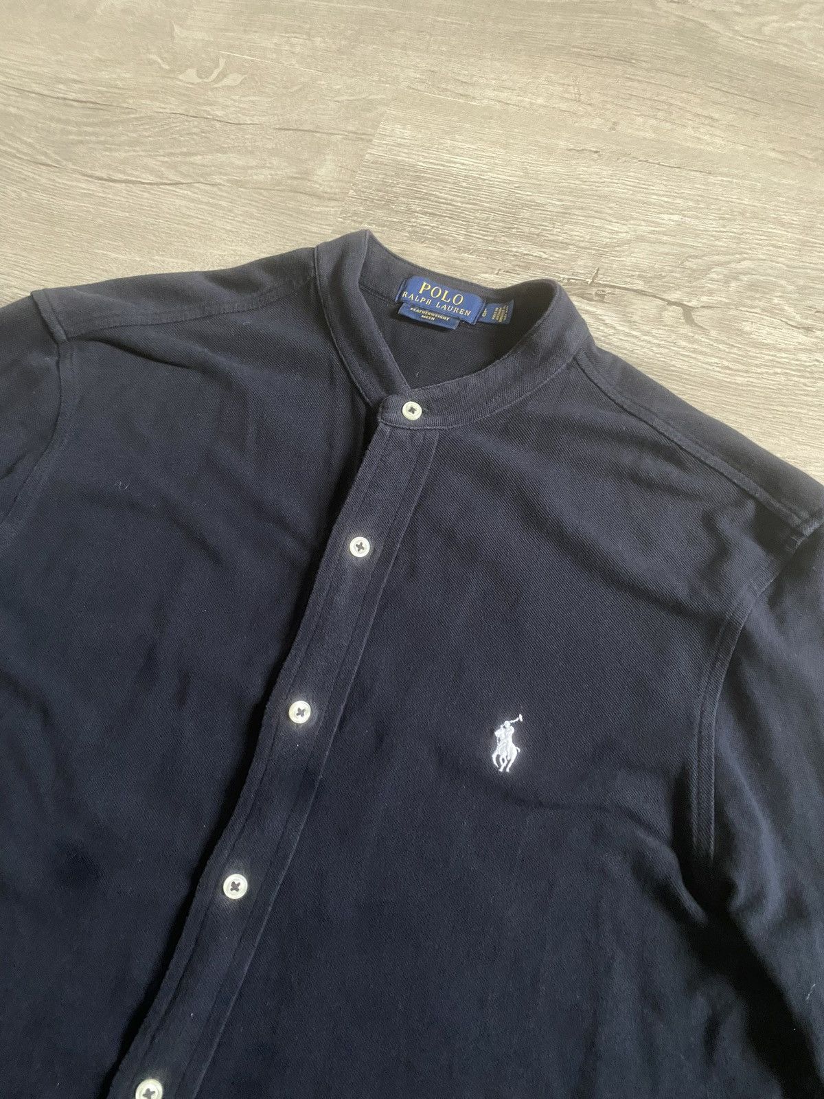 Polo Ralph Lauren Polo Ralph Lauren Featherweight Mesh Shirt – Mandarin Collar Size US L / EU 52-54 / 3 - 3 Thumbnail