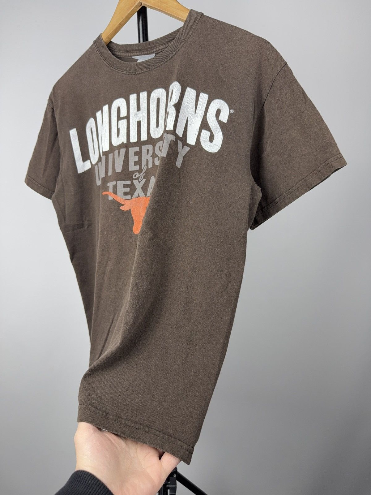 Vintage Vintage 00s USA Texas LOGO Longhorns University Tee Brown M Size US M / EU 48-50 / 2 - 3 Thumbnail