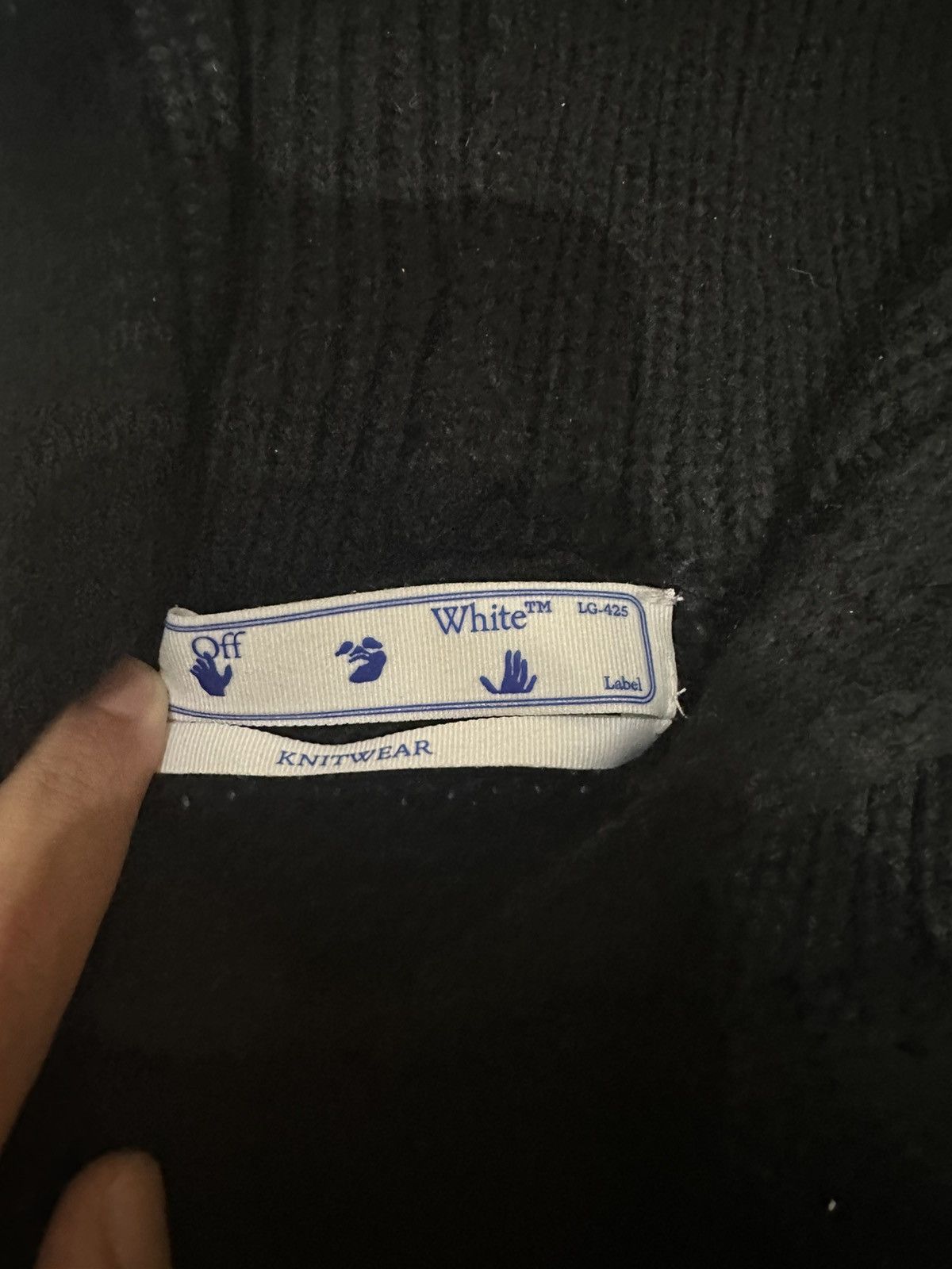 Off-White Off White hand off chuck knitwear hoodie Size US S / EU 44-46 / 1 - 5 Thumbnail