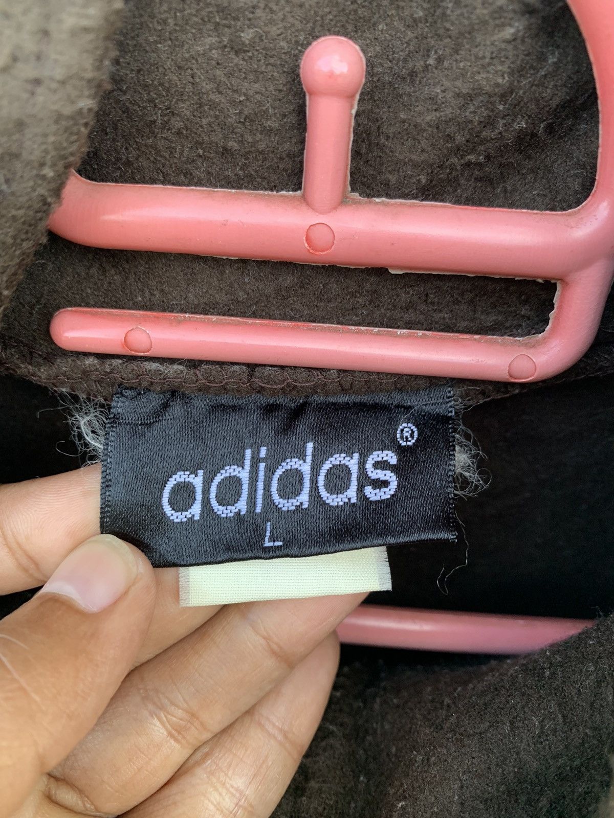 Adidas Adidas Big Logo Fleece Zipper Jacket Size US L / EU 52-54 / 3 - 10 Thumbnail