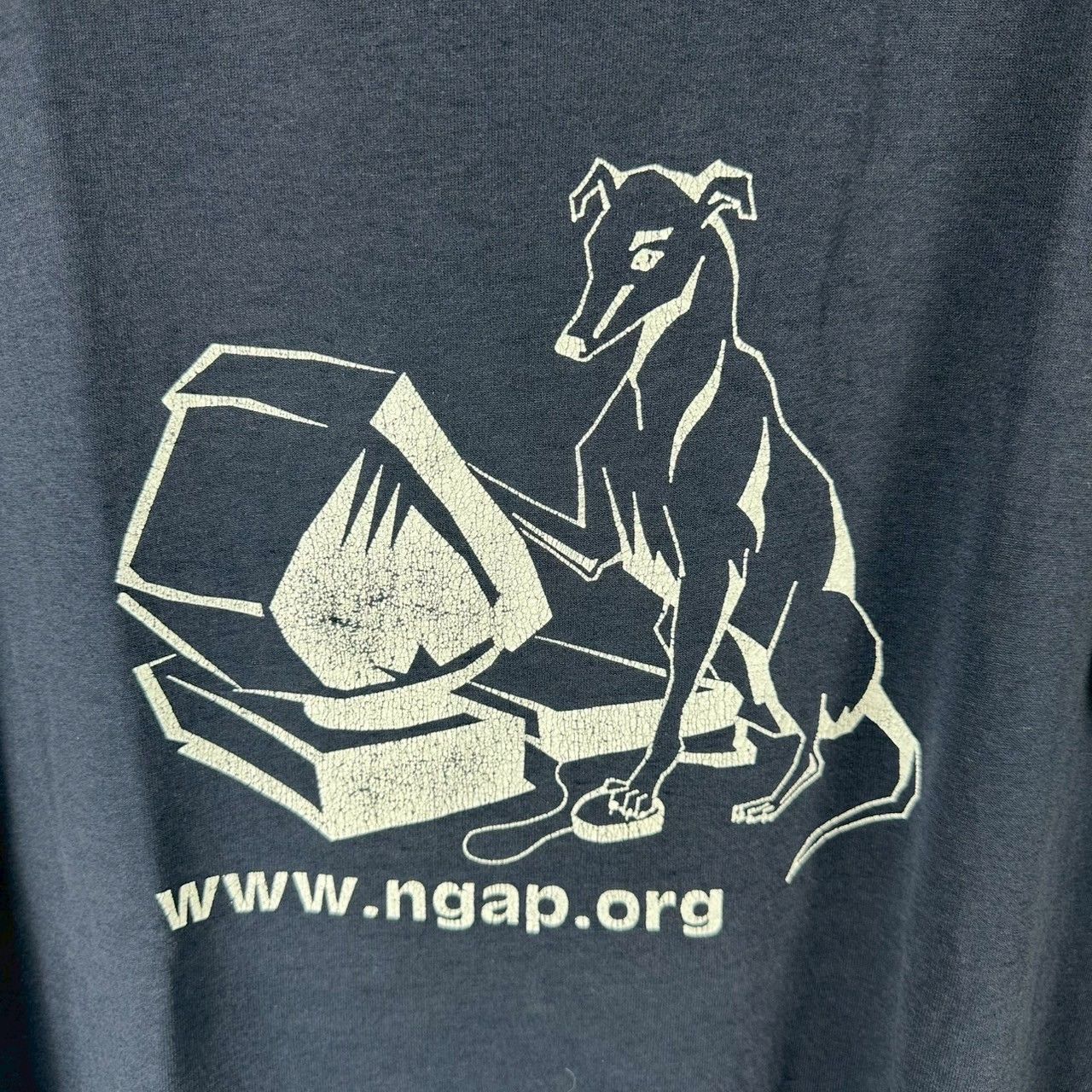 Vintage Vintage 1998 NGAP Greyhound Adoption Program Dog T-shirt Size US XL / EU 56 / 4 - 2 Thumbnail