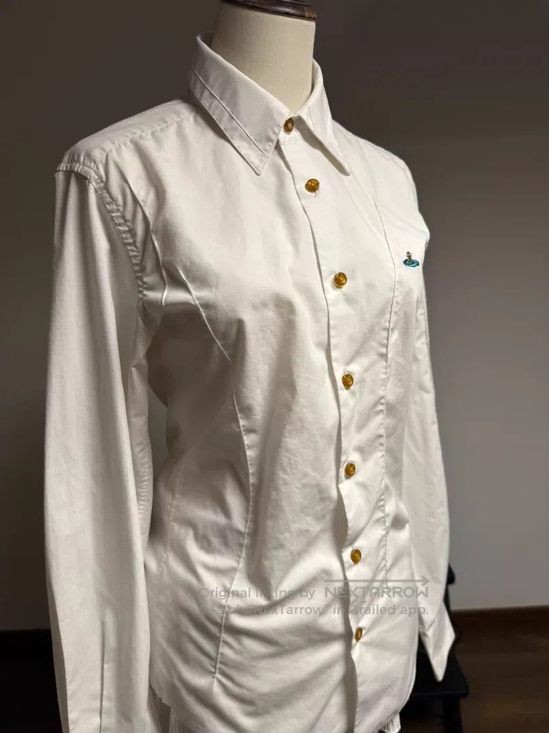 Vivienne Westwood Vivienne Westwood White irregular cut shirt Size M / US 6-8 / IT 42-44 - 2 Thumbnail