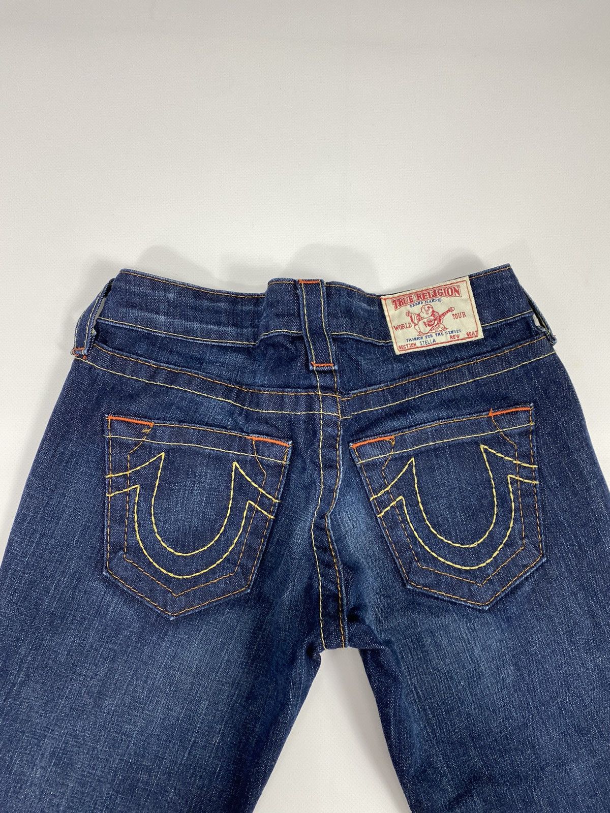 True Religion 🔥LASTDROP🔥 TR Stella Row Seat Low Rise Denim Jeans Pants Size 25" / US 0 / IT 36 - 14 Thumbnail