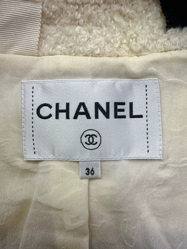 Chanel Chanel 16K chair series black and white fur coat Size XS / US 0-2 / IT 36-38 - 6 Thumbnail