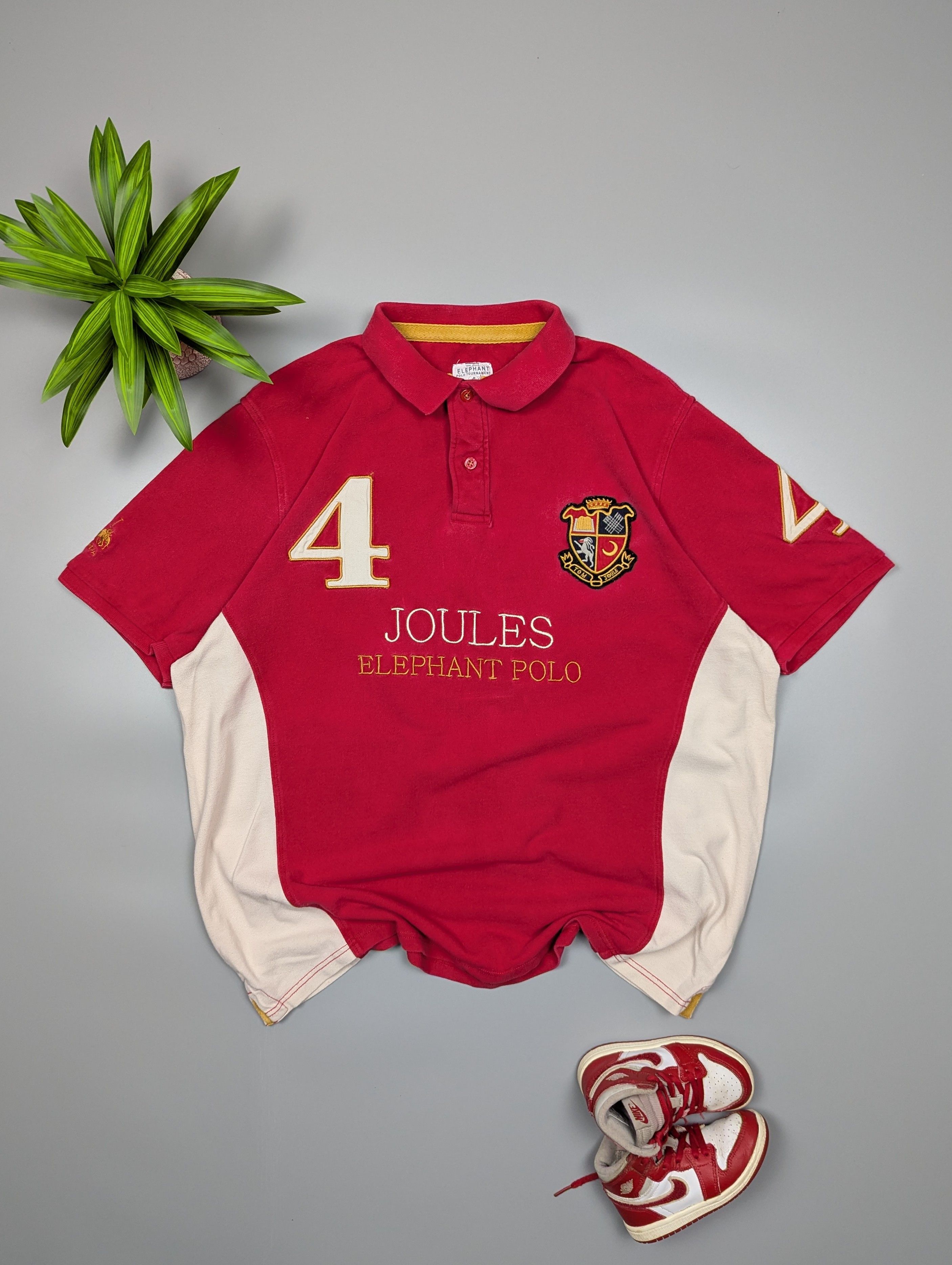 Designer Tom Joule Red Elephant Polo Tournament Cotton Polo Shirt XXL Size US XXL / EU 58 / 5 - 1 Thumbnail