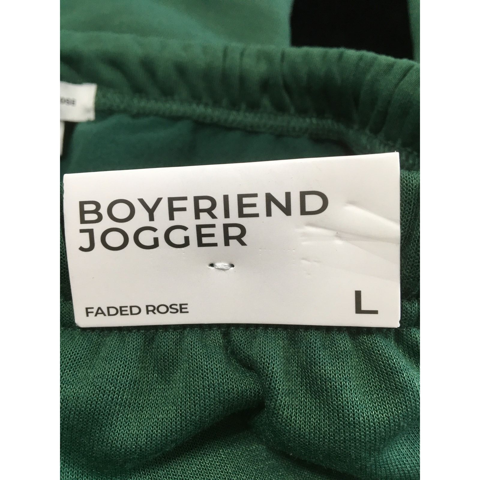 Unknown London NWT Faded Rose Large Boyfriend Jogger Green Los Angeles Size 34" / US 12 / IT 48 - 4 Thumbnail