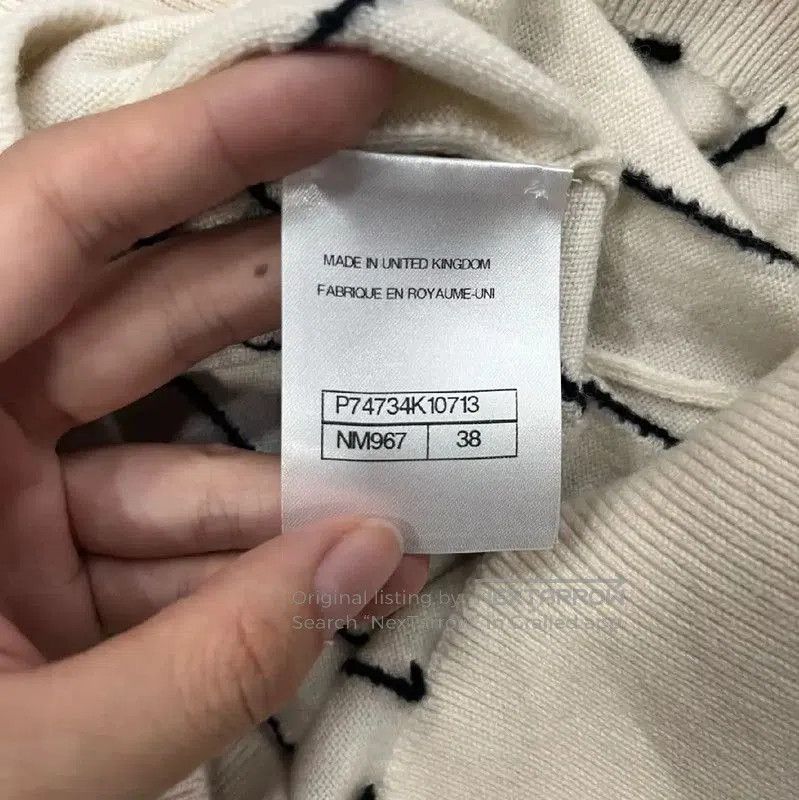 Chanel Chanel Striped White Pullover Sweater . Size M / US 6-8 / IT 42-44 - 5 Thumbnail