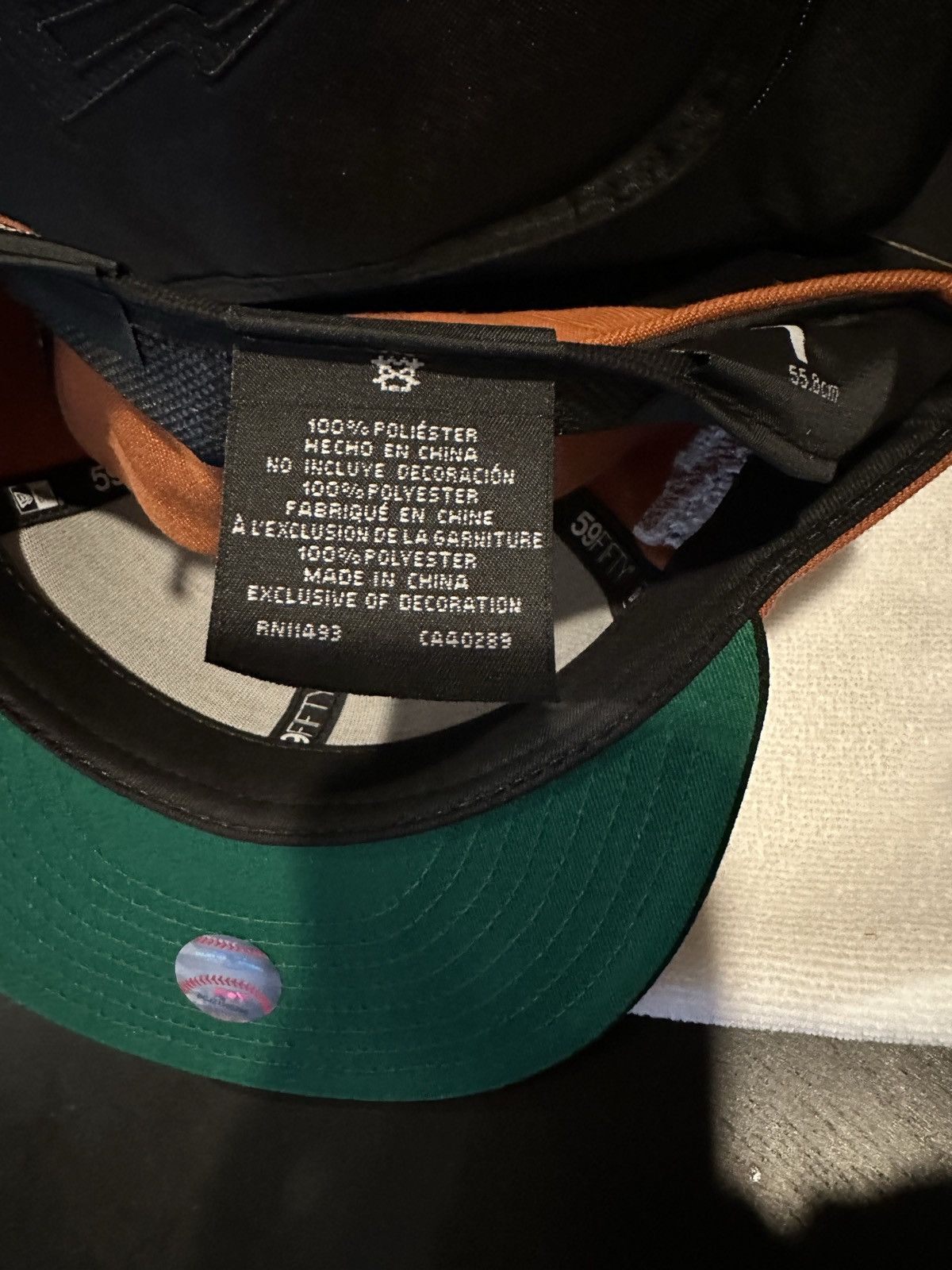 New Era New Era Burnt Orange Size 7 Texas Rangers GLOW Size ONE SIZE - 3 Thumbnail