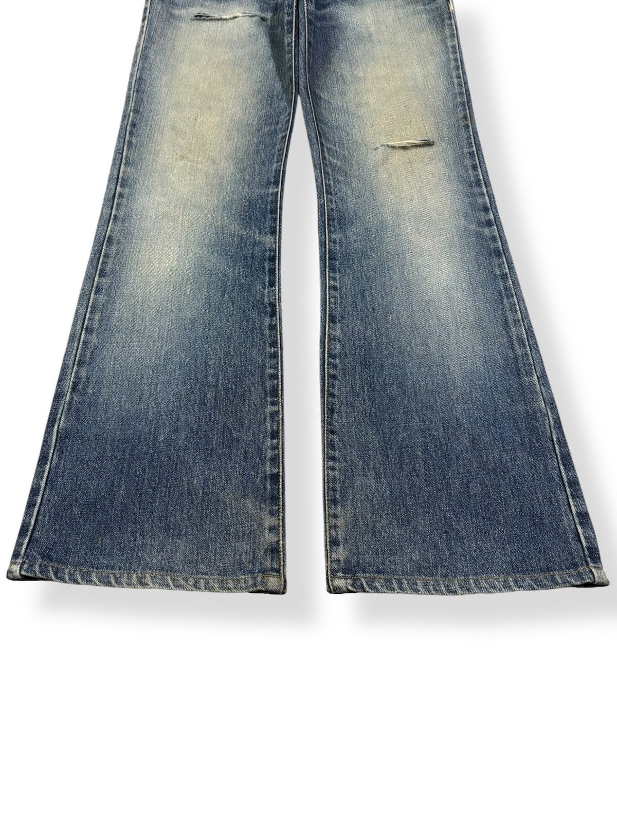 Edwin Vintage Edwin Mud Wash Flare Bootcut Distressed Jeans Size US 32 / EU 48 - 7 Thumbnail