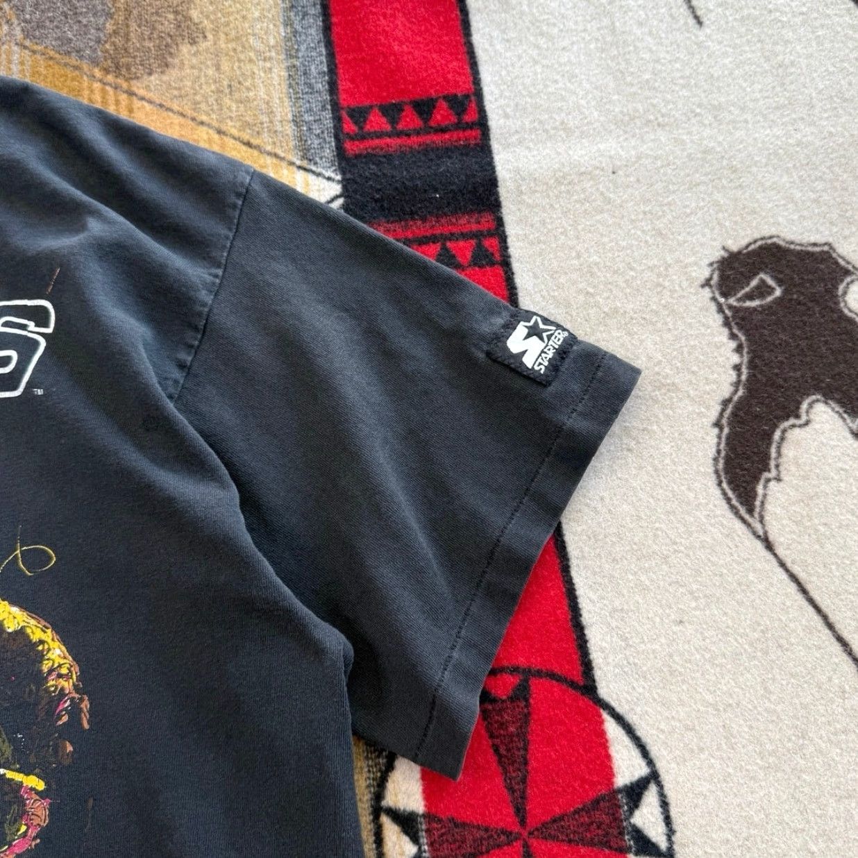 Starter VINTAGE Starter San Francisco 49ers NFL Football T-Shirt XL Men Black Crew Neck Short Sleeve 90s Sports Made In USA Size US XL / EU 56 / 4 - 4 Thumbnail