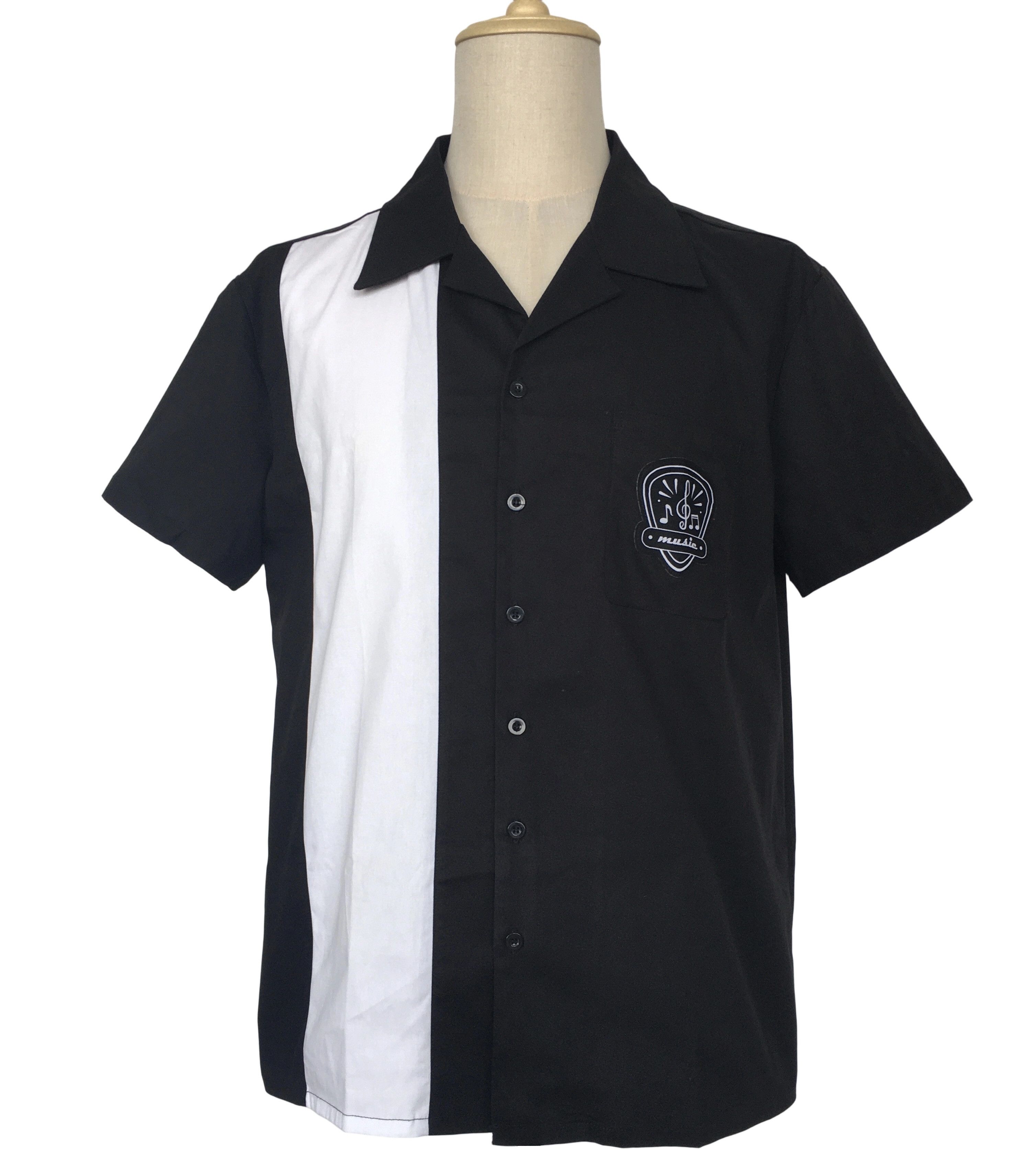 Other Black Men Shirts Pocket Patch Vintage Style Size US XL / EU 56 / 4 - 1 Thumbnail