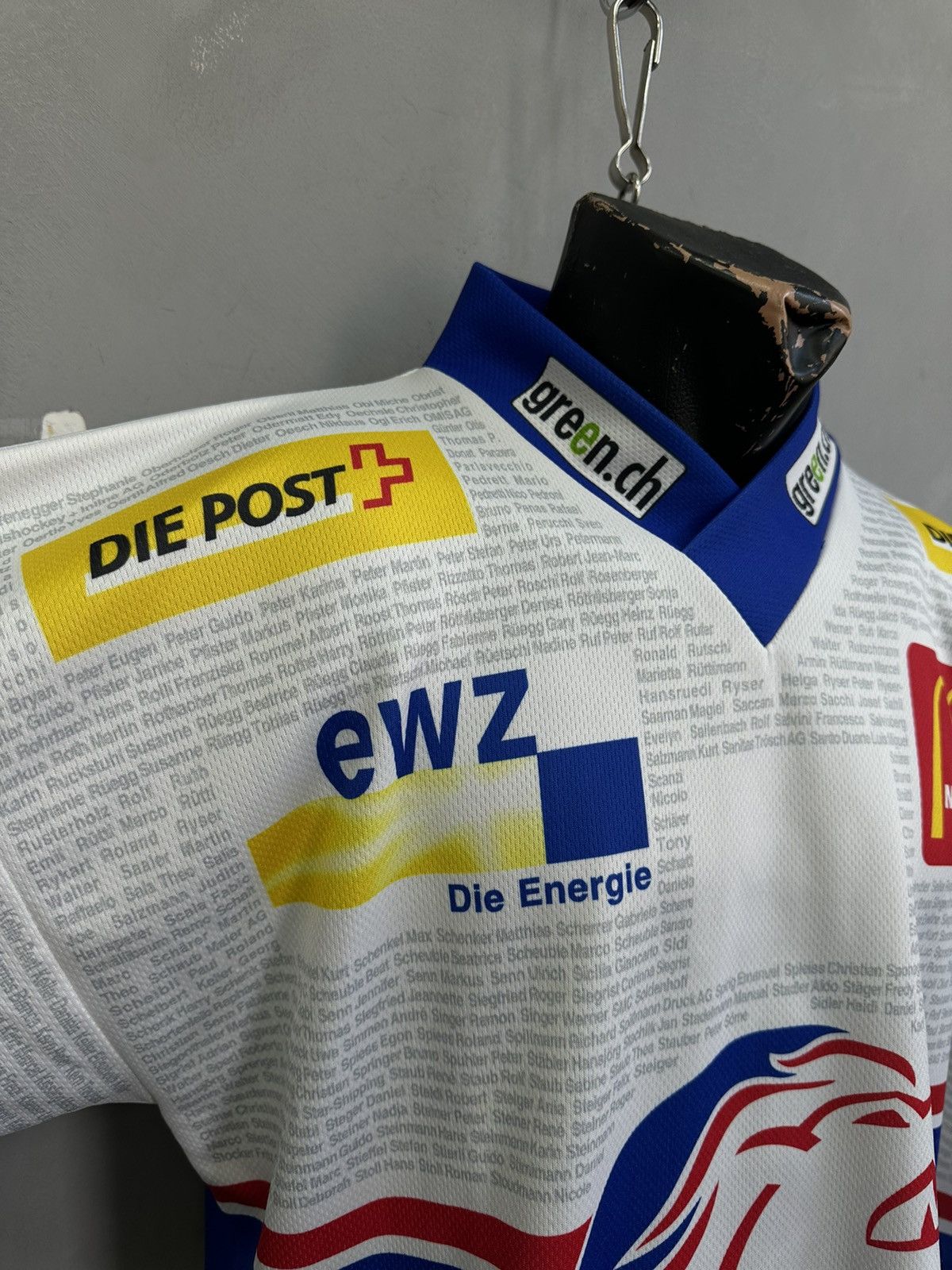 Adidas ZSC LIONS SWITZERLAND HOCKEY SHIRT JERSEY OCHSNER VINTAGE Size US M / EU 48-50 / 2 - 5 Thumbnail