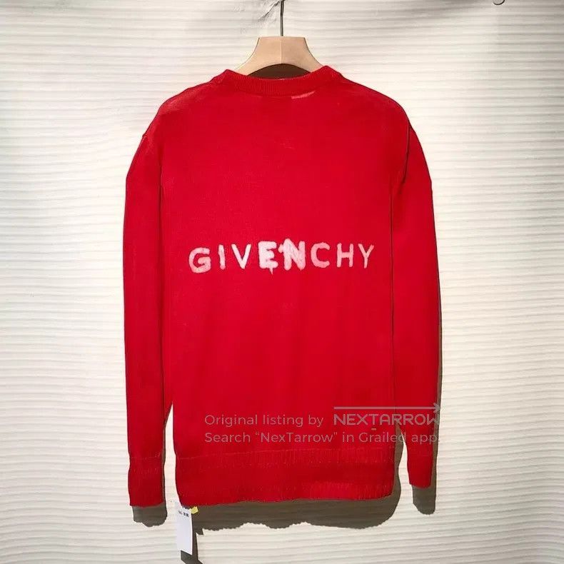 Givenchy Givenchy Graffiti Printed Pattern Round Neck Knit Sweater Size US M / EU 48-50 / 2 - 2 Thumbnail