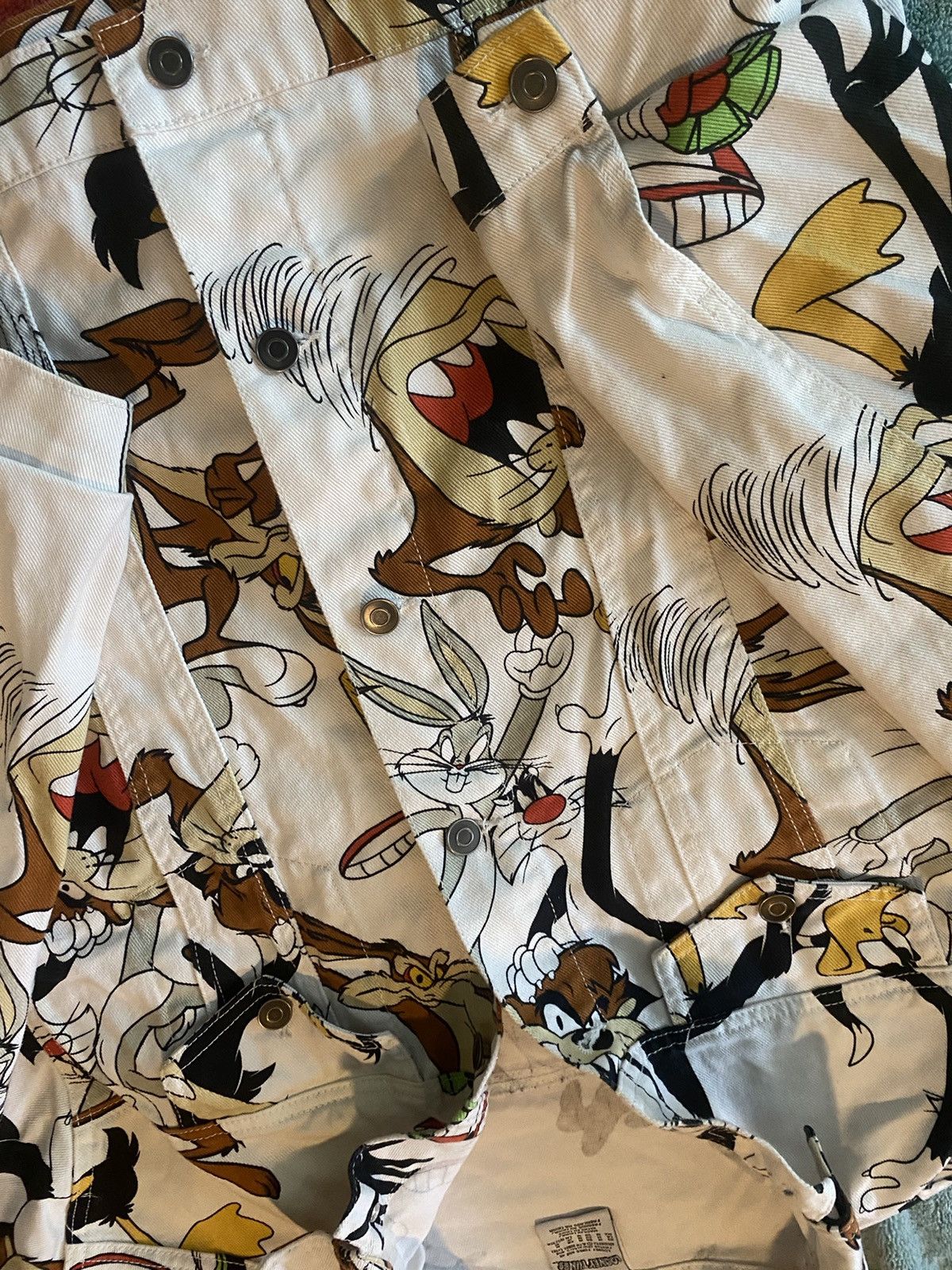 Vintage AOP Looney Tunes Jean Jacket