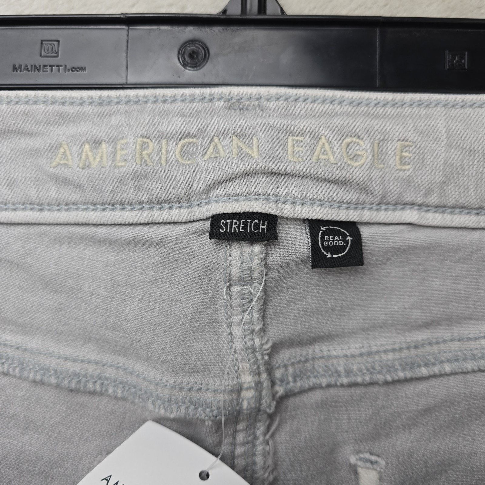Abercrombie & Fitch Abercrombie Fitch Stovepipe Jeans 10 Long Gray (Fits 34x30) Size 34" / US 12 / IT 48 - 5 Thumbnail